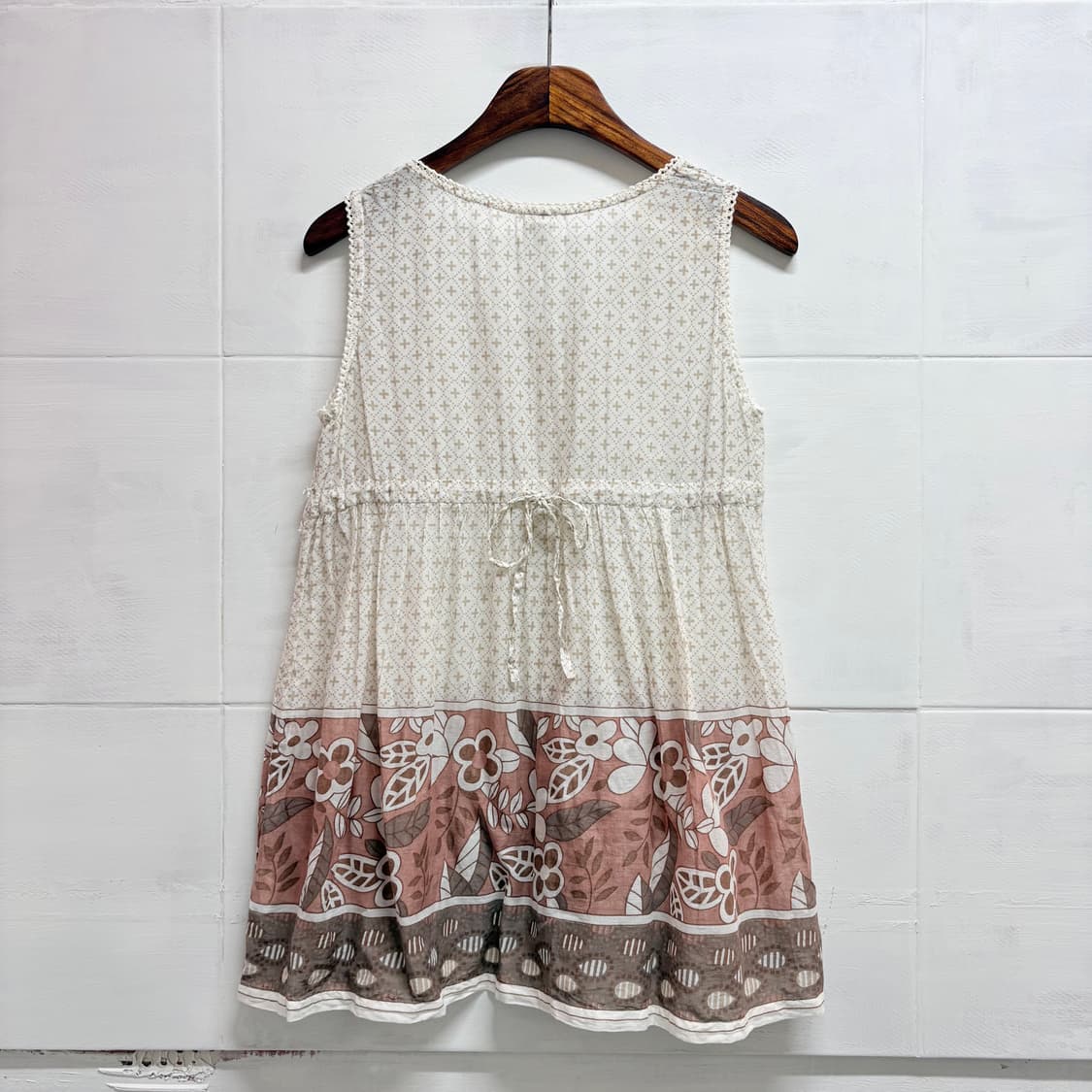 pyumosso 에스닉 히피 캉캉 블라우스 슬리브리스  JPN 상품이미지6