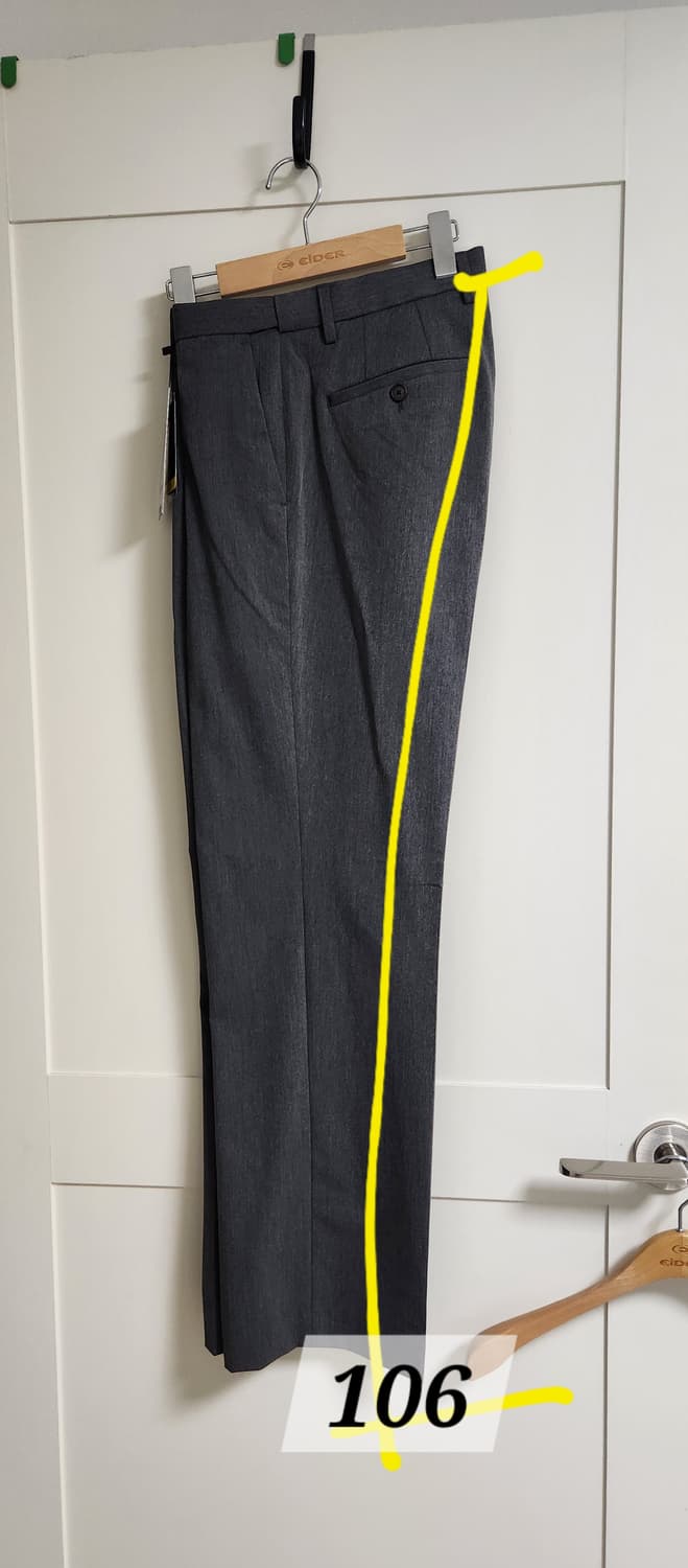 무신사 스탠다드 와이드 히든 밴딩 슬랙스, 미디엄 그레이  상품이미지6