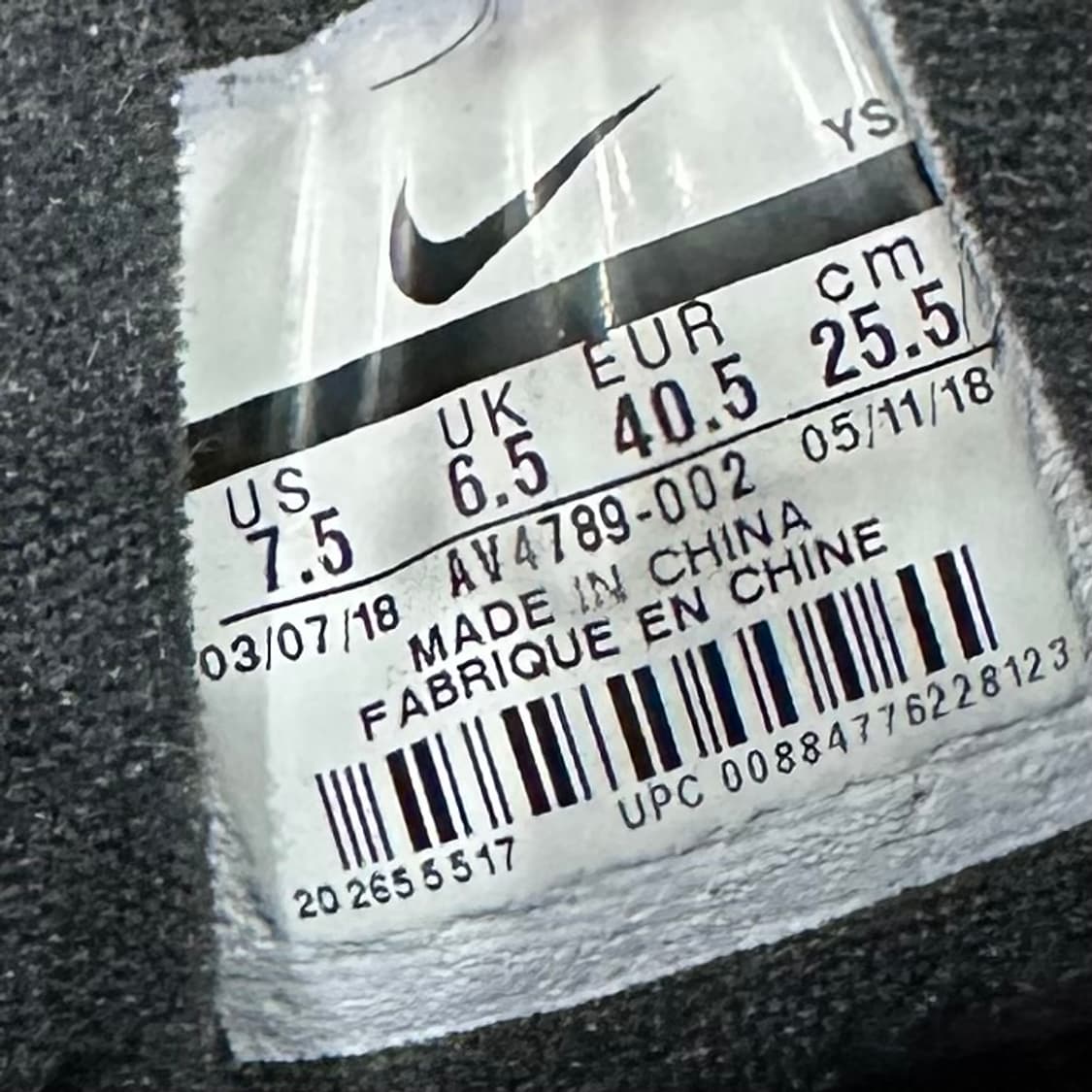 255) 나이키 운동화 남성 남자 신발 M2K 테크노 블랙 레더 상품이미지9