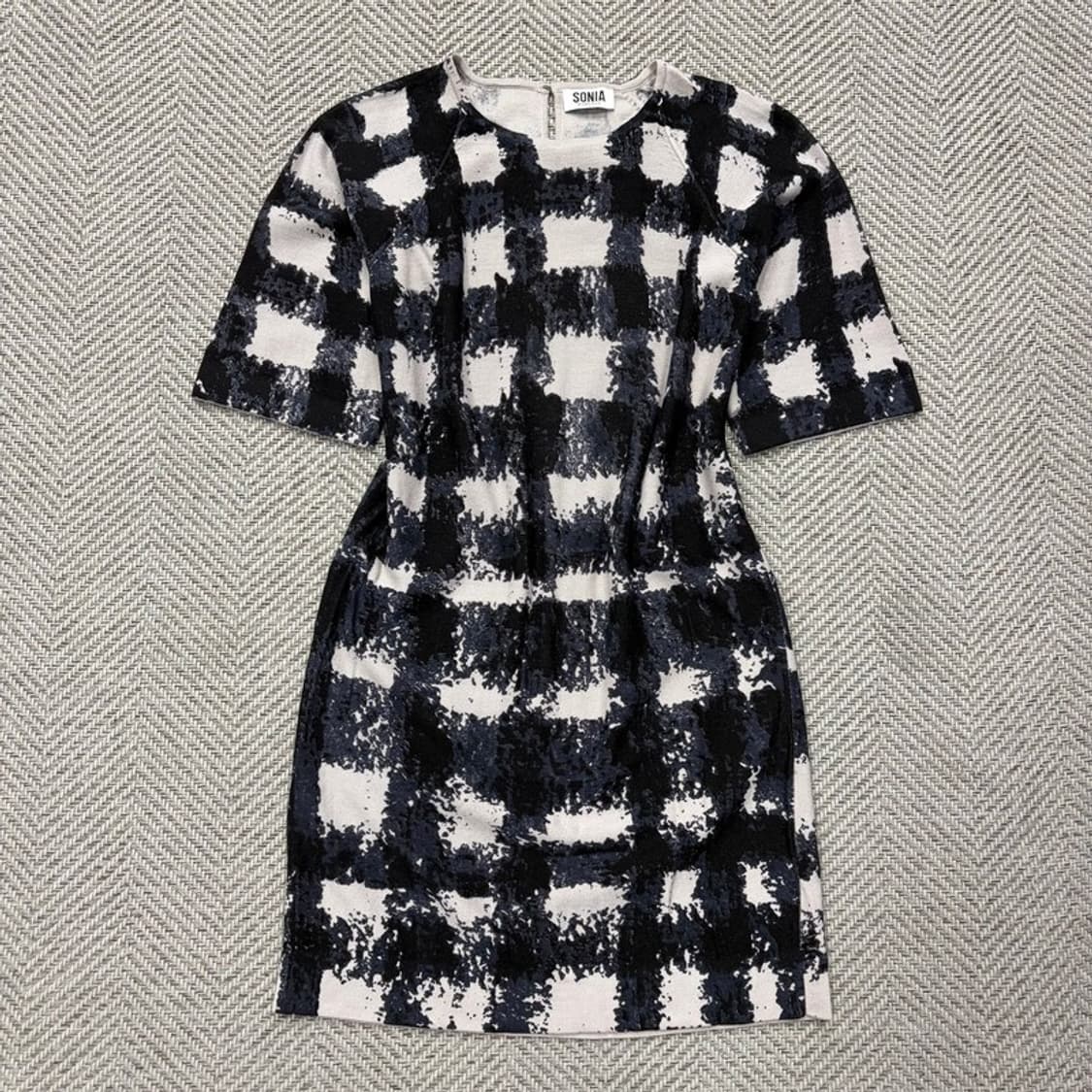 소니아리키엘 체크 패턴 원피스 v2380 상품이미지1