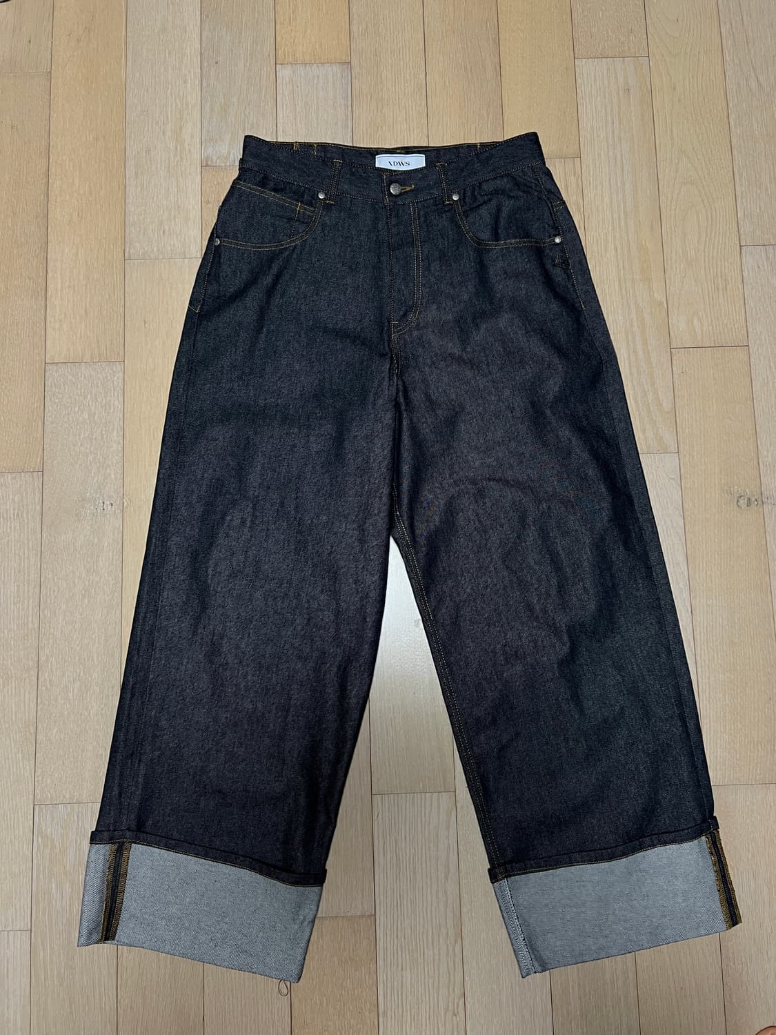 아이돈워너셀 롤업 데님팬츠 상품이미지1