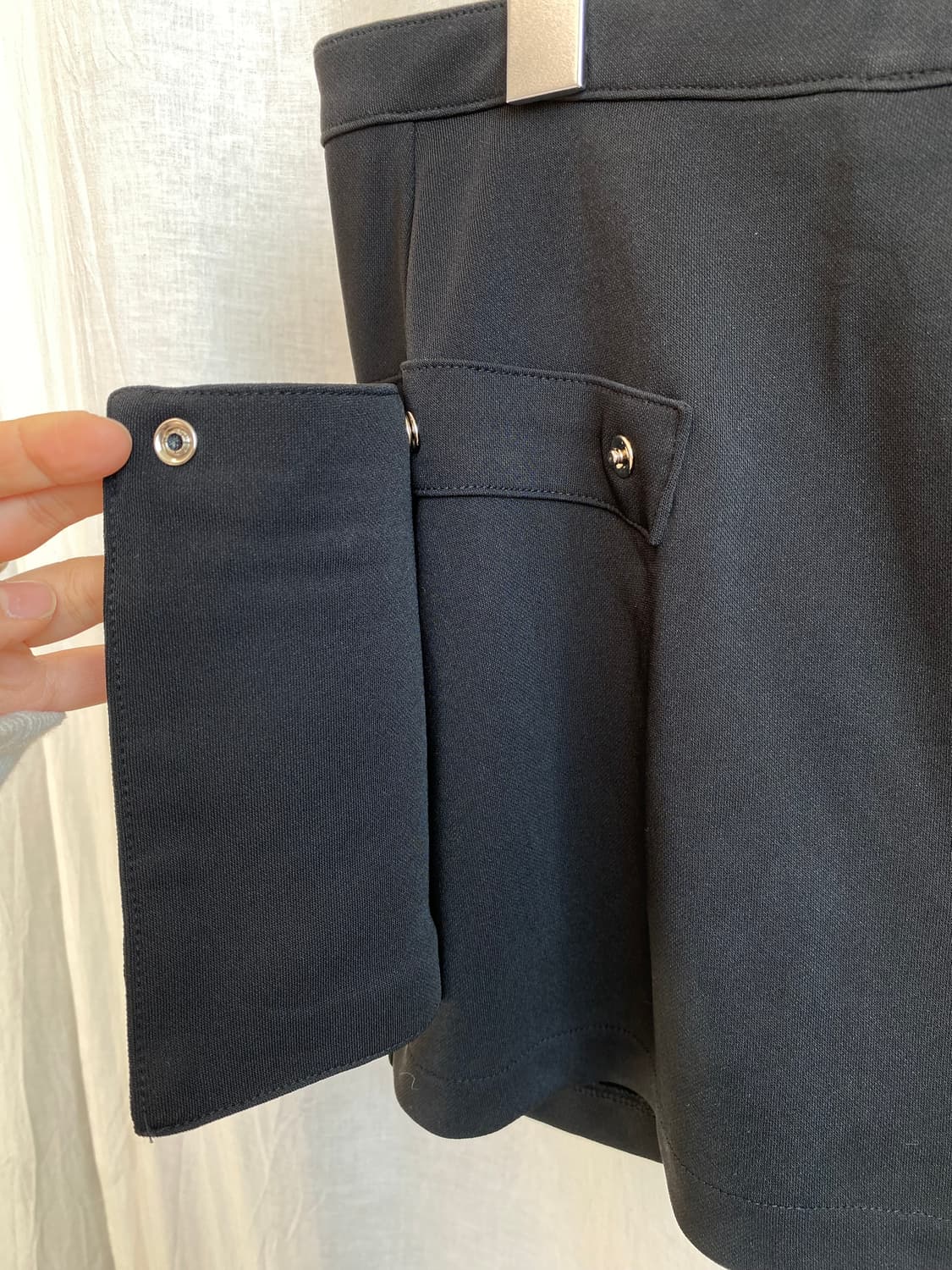 MONICA MOBLINE 블랙 레이어드 스커트(L-XL) 상품이미지4