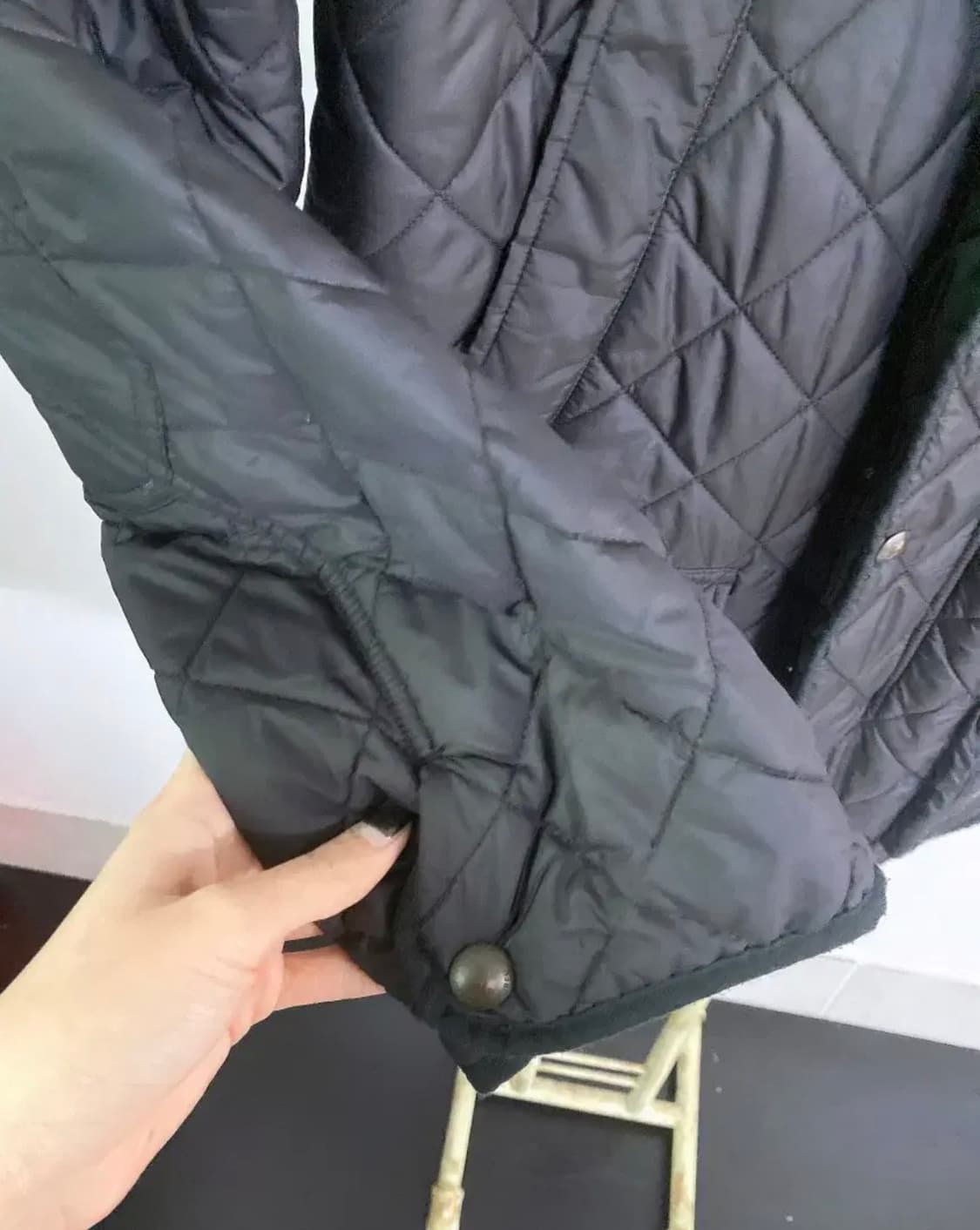 몽빈티지(M)폴로랄프로렌남자블랙기모퀄팅점퍼 상품이미지4