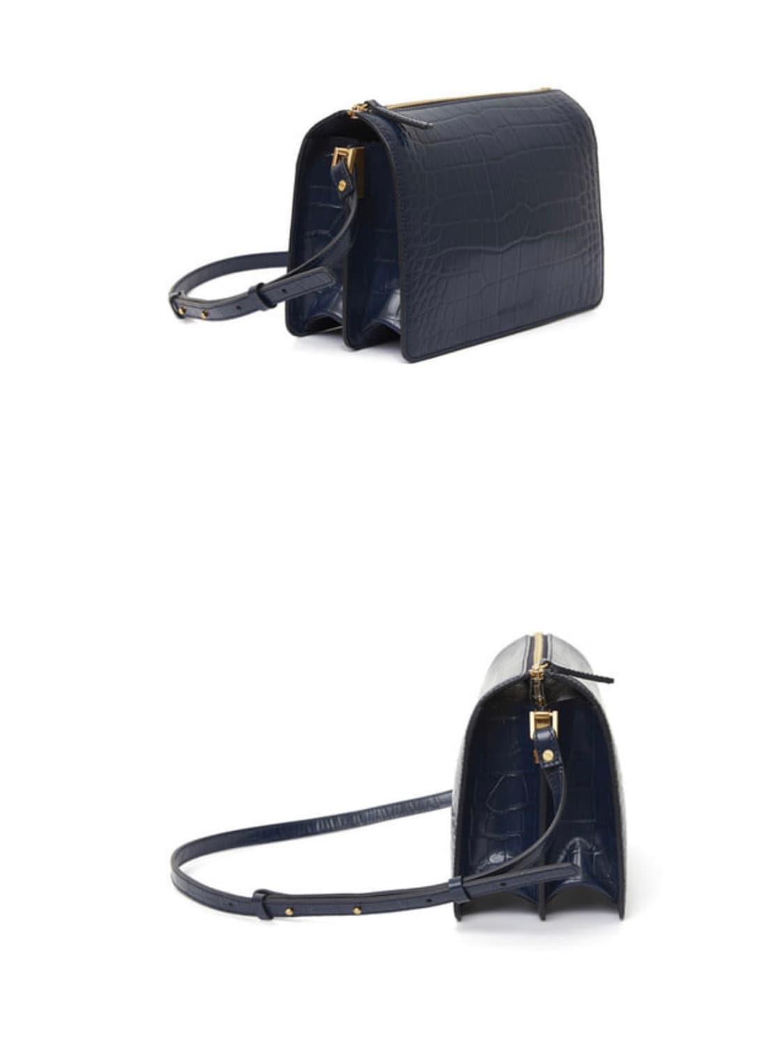 어썸니즈 가방 COW LEATHER TIMELESS BAG_NAVY 상품이미지5