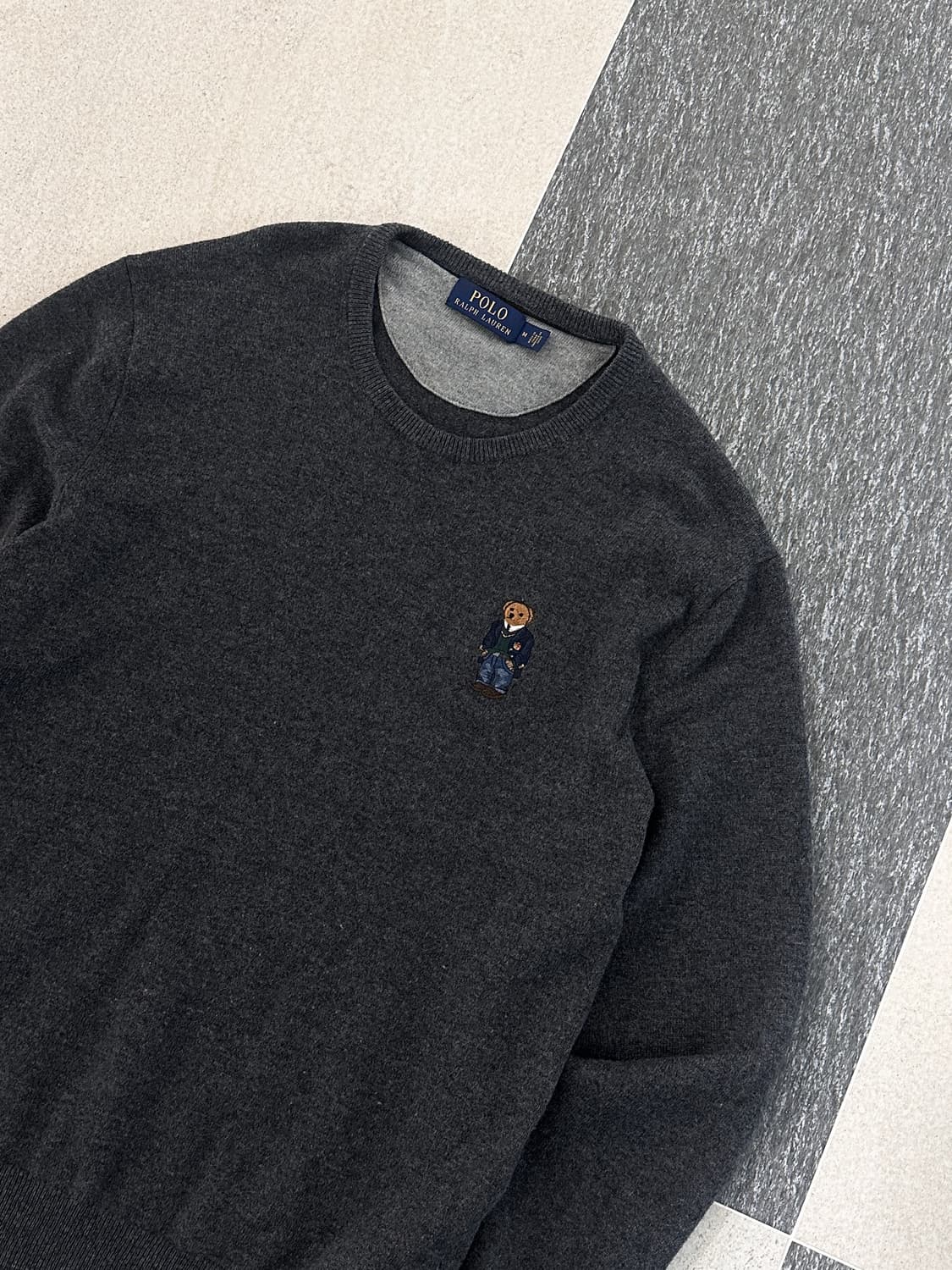 폴로 랄프로렌 폴로베어 차콜 메리노울 니트  상품이미지7