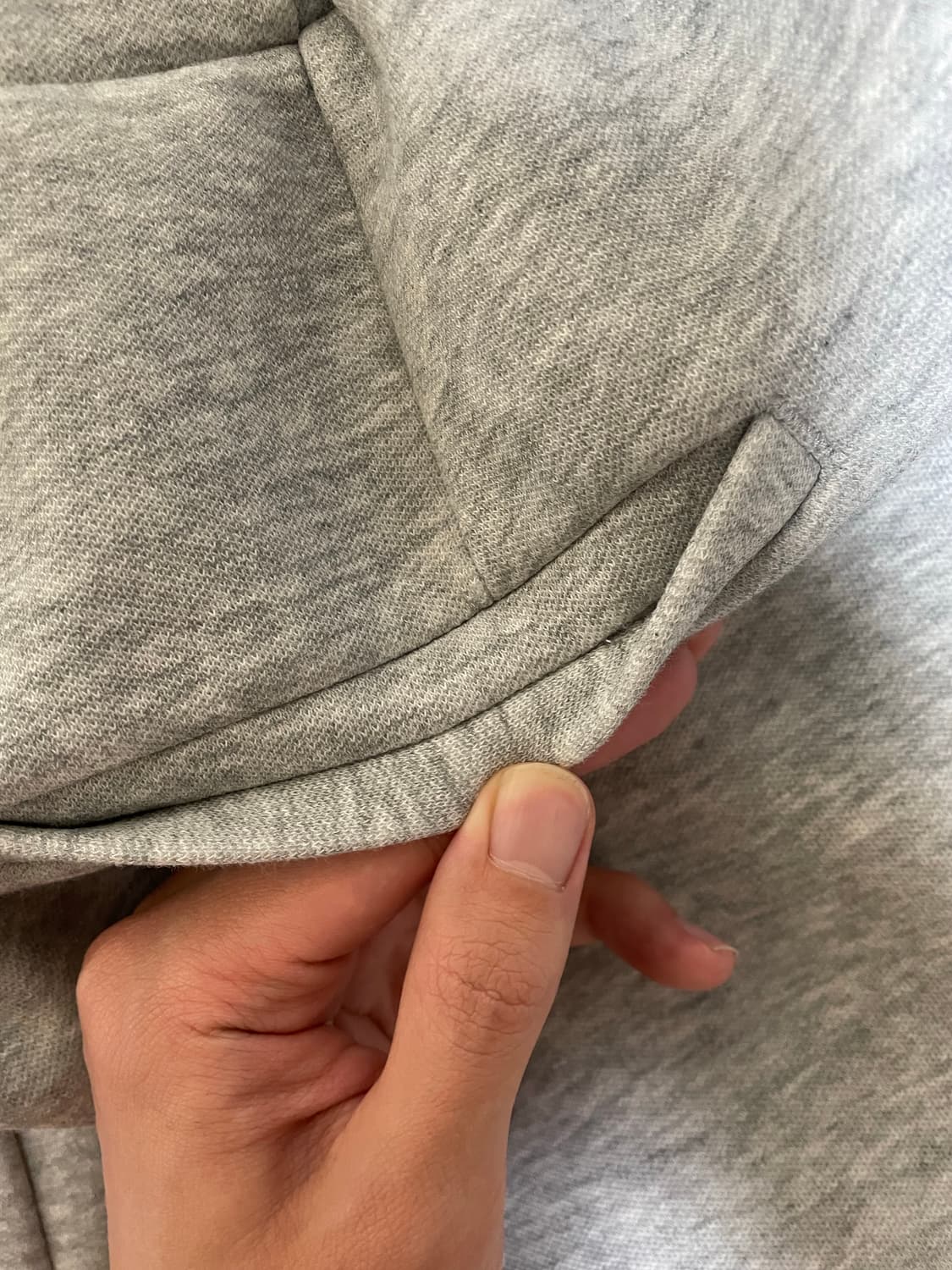 렉토 25SS 와이드 밴딩 루즈핏 스웻팬츠 멜란지 그레이 상품이미지9