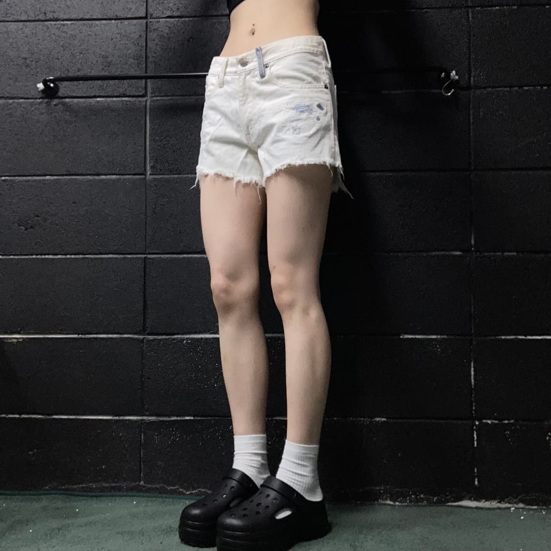 폴로 화이트 숏팬츠 상품이미지2