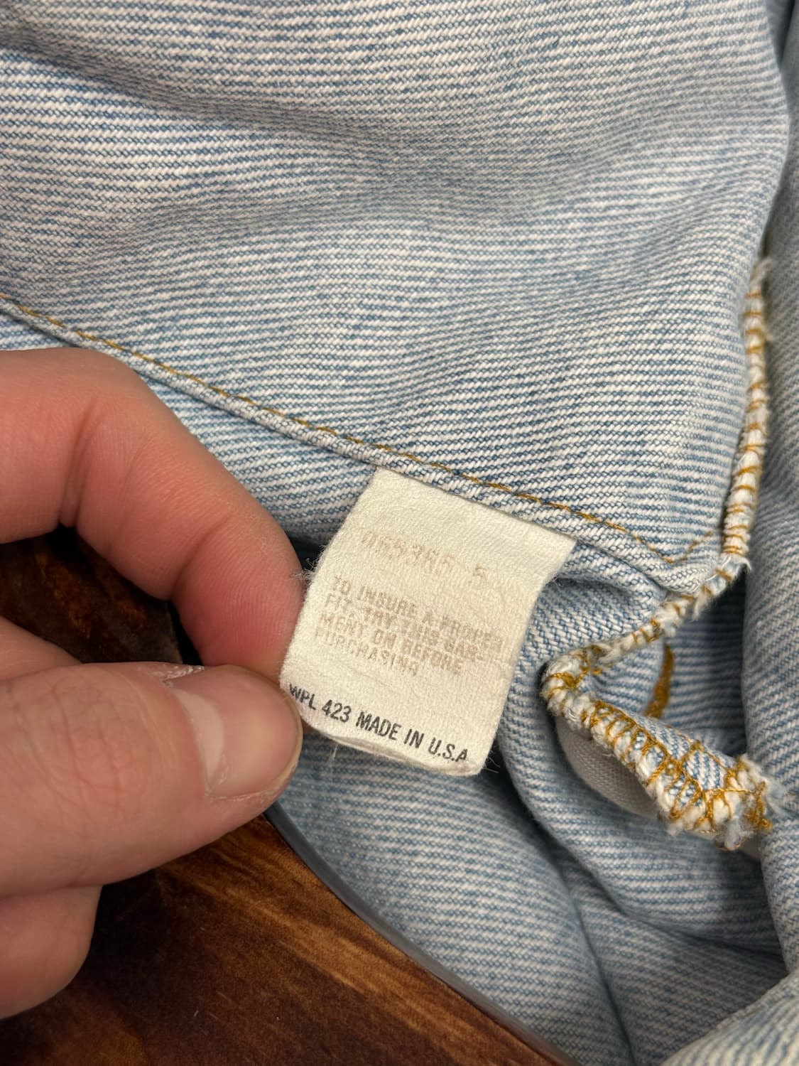 80s USA Levi's Denim Trucker Jacket 상품이미지9