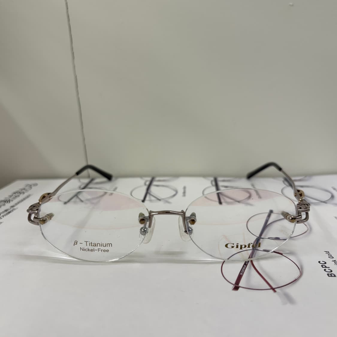 Gipfel 티타늄 빈티지 무테 안경 상품이미지2