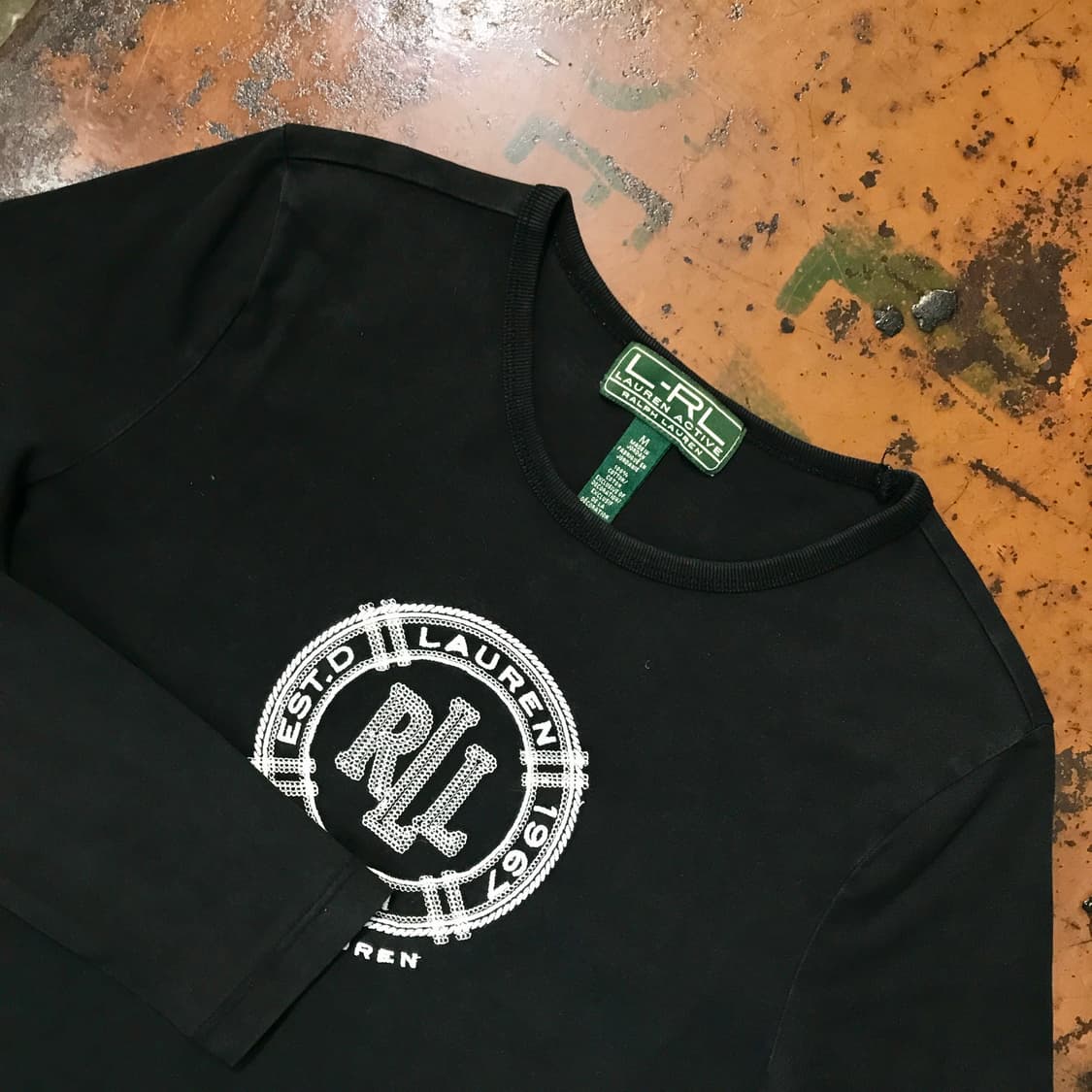 폴로랄프로렌 PRL 자수 블랙 롱 슬리브 여성 55 사이즈 상품이미지3