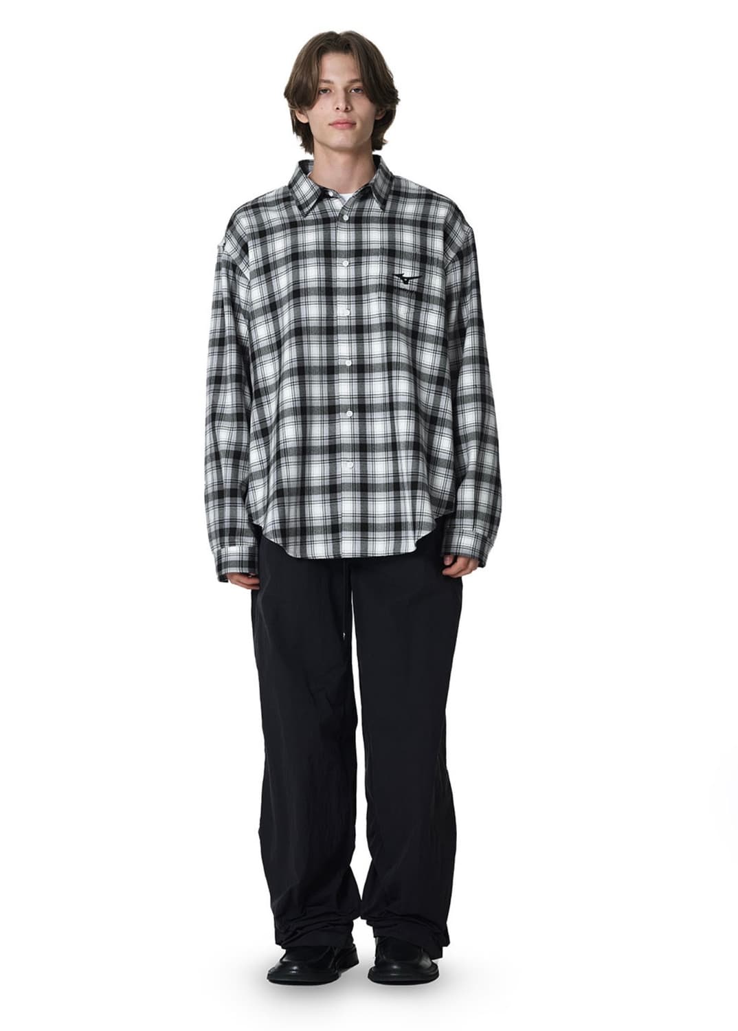 STU x 미즈노 타탄 체크 셔츠(L) 상품이미지2