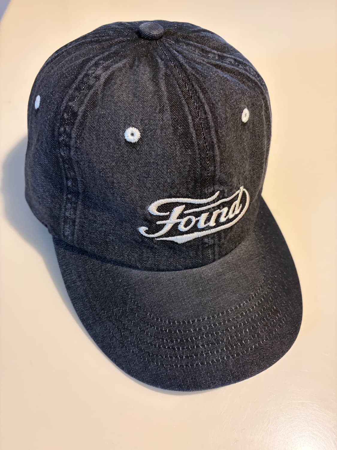 논파운드 데님 볼캡 블랙 L 상품이미지1