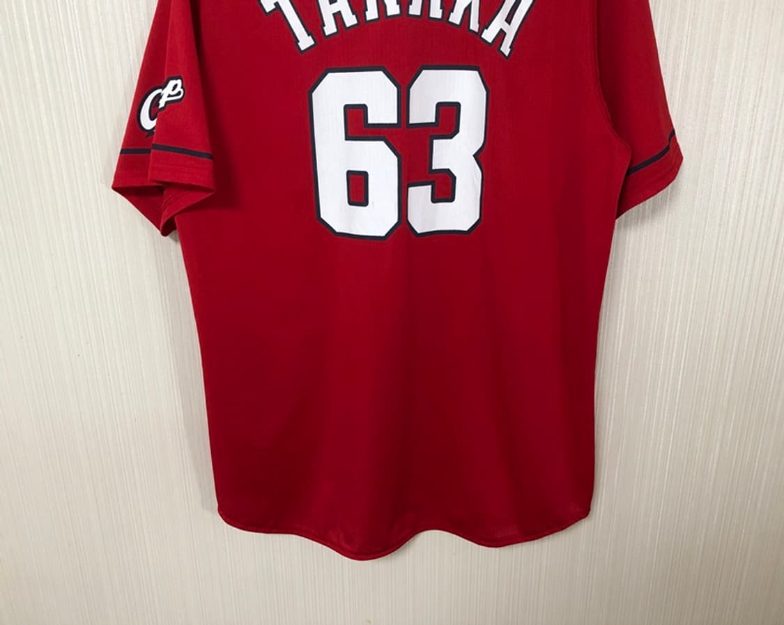 NPB 히로시마 도요 카프 원정유니폼/져지 O(XL) #63 타나카코스케 상품이미지10