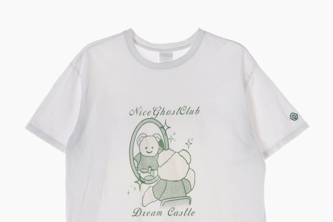 나고클 드림캐슬 베어 화이트 반팔티 M 상품이미지3