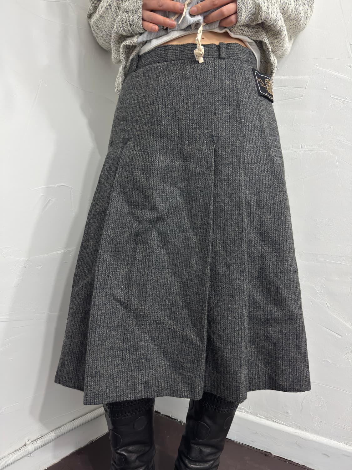 daytime wool pleats skirt 상품이미지3