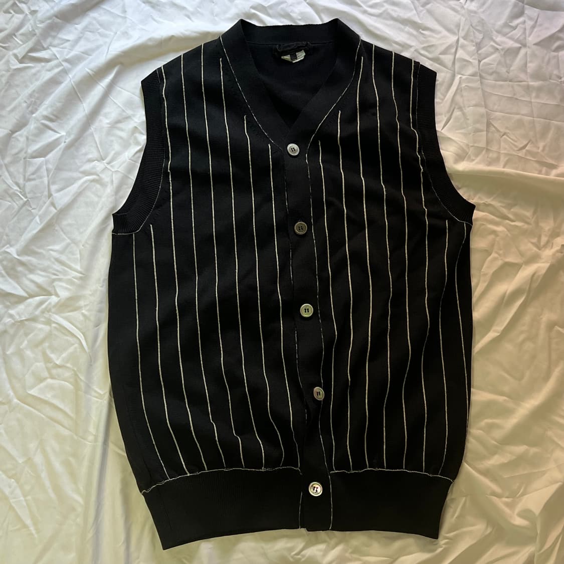 꼼데가르송 ad2022 축융 스트라이프 베스트 상품이미지3