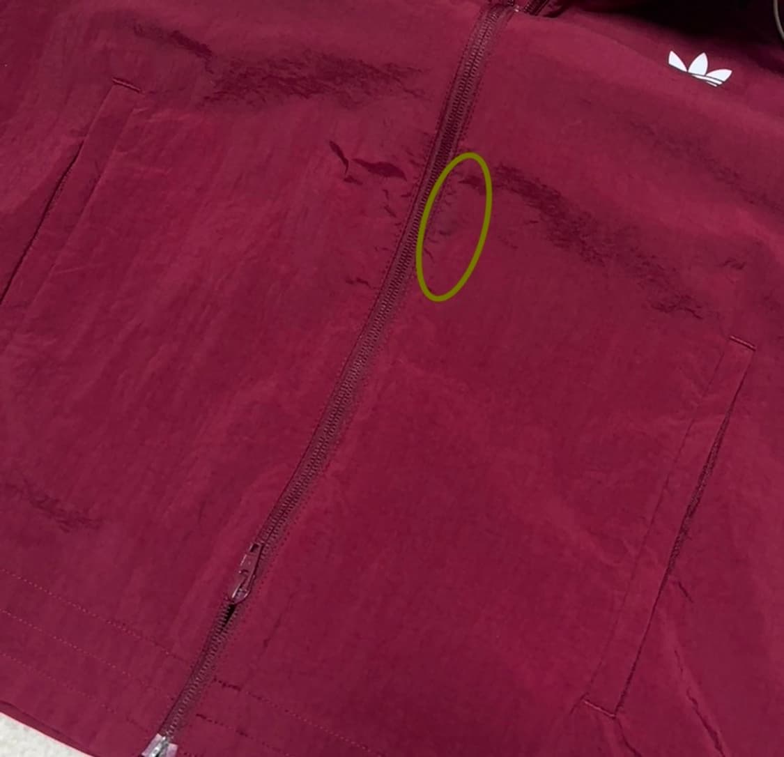 아디다스 딥레드 버건디 투웨이 바람막이 상품이미지5
