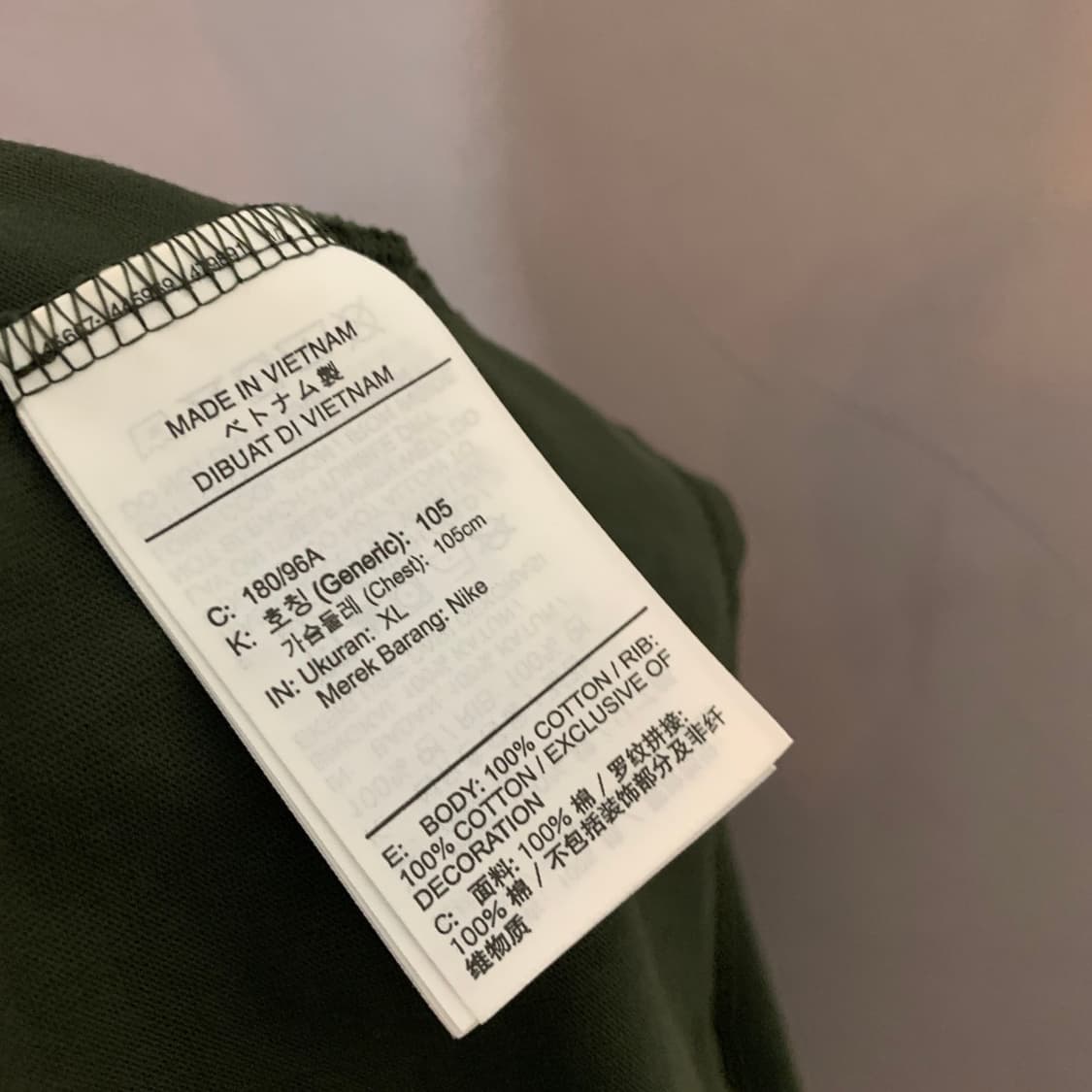 XL 나이키X빌리아일리시 NRG 카키 반팔티 상품이미지7
