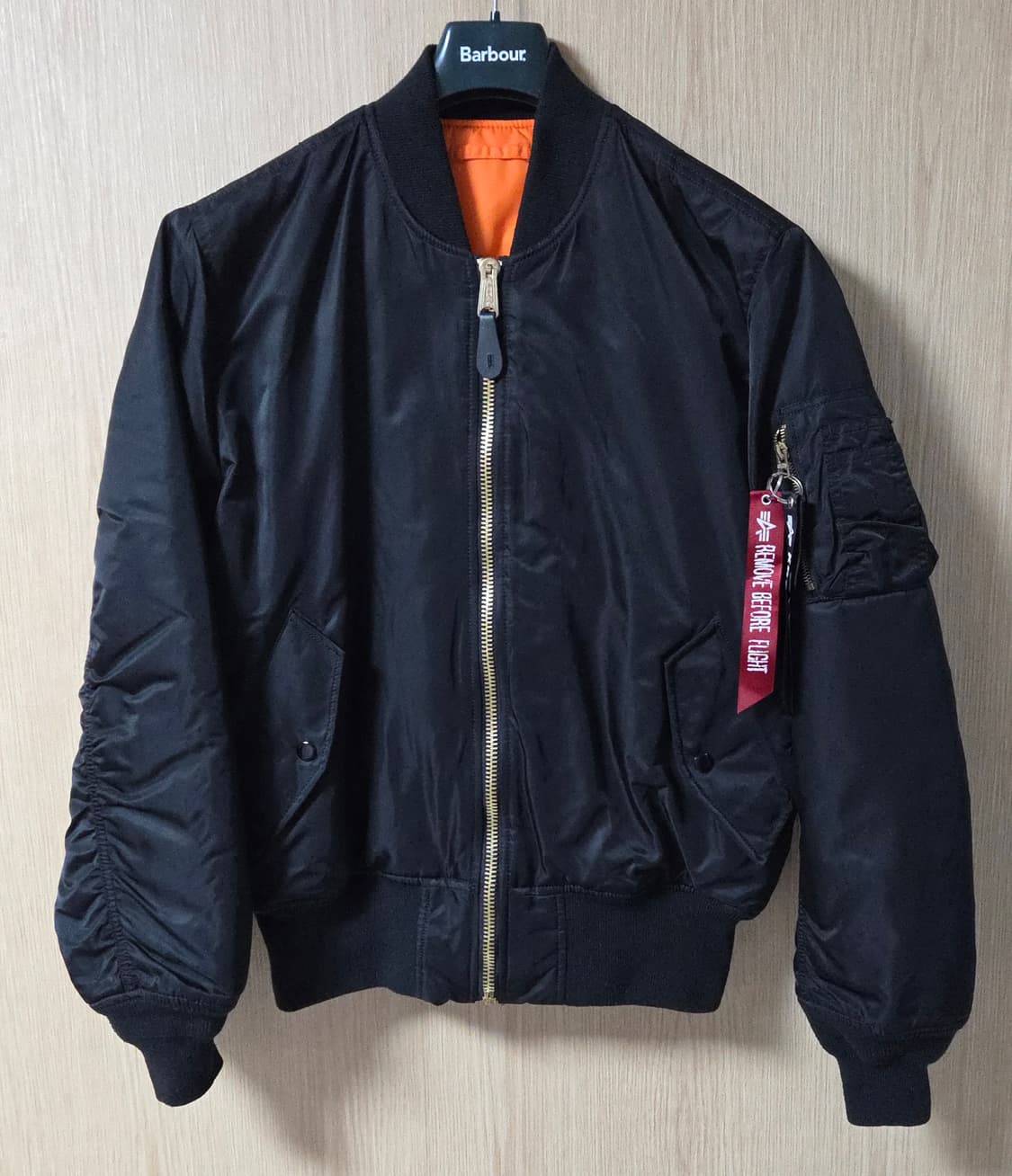 (착샷) 알파인더스트리 ma-1 블랙 마원 상품이미지1