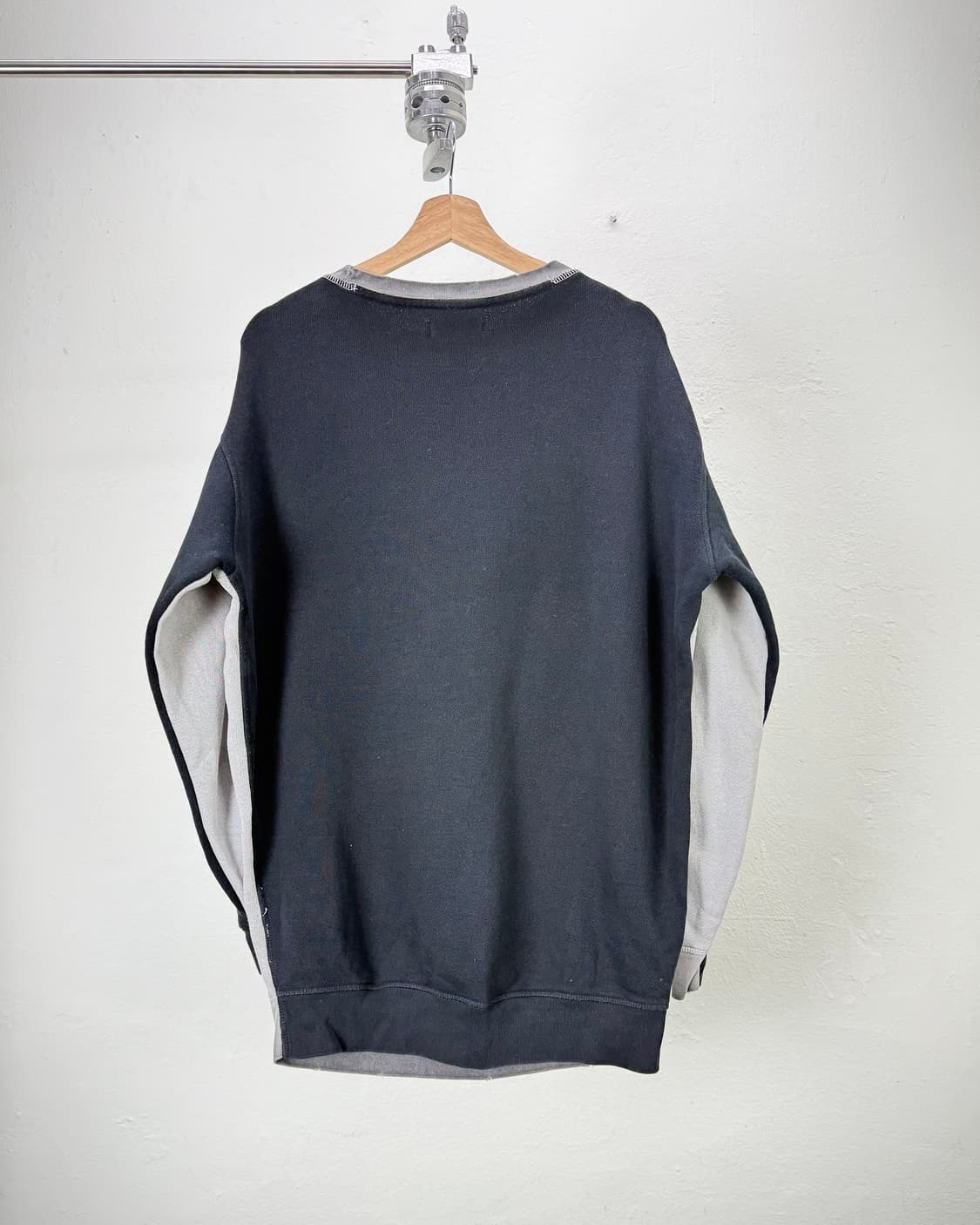 디젤 투톤 페이퍼 디스트레스드 크루넥 스웨트 셔츠 상품이미지6