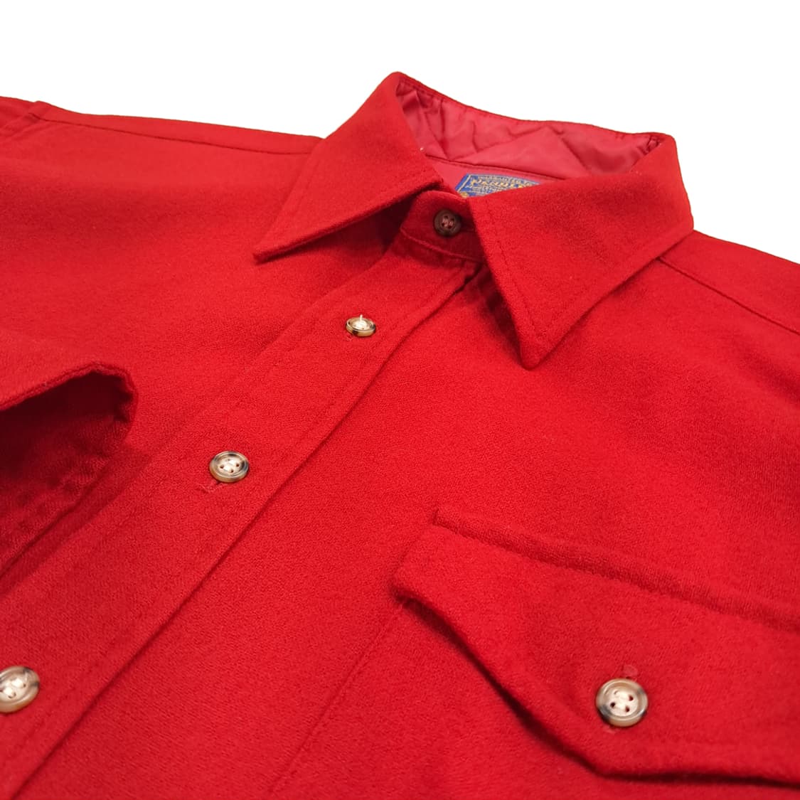 CN924 L 펜들턴 USA 레드 엘보패치 버진울 플란넬 긴팔 셔츠 남방 상품이미지5