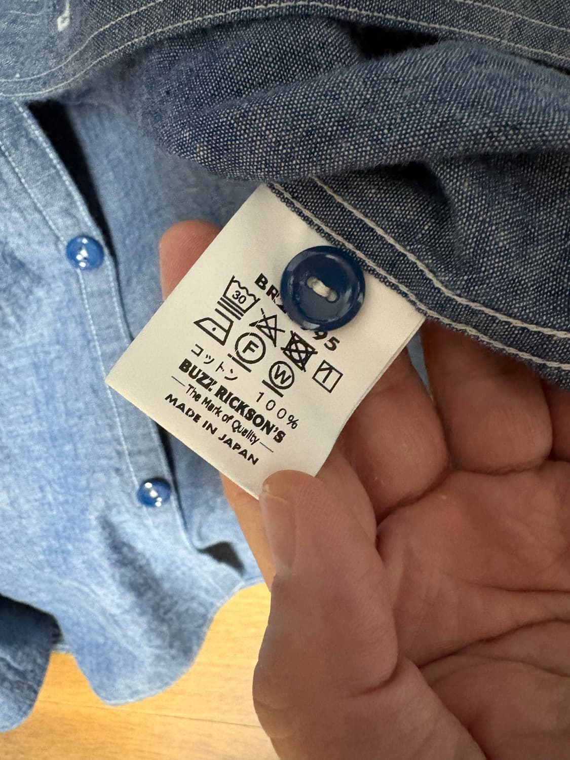 버즈릭슨 샴브레이 셔츠 16-16 1/2 상품이미지4