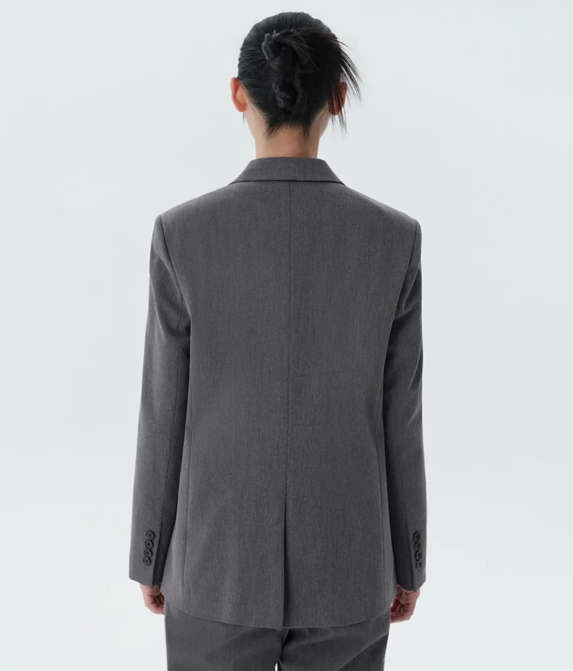 무신사 스탠다드  우먼즈 와이드 히든 밴딩 슬랙스 [미디엄 그레이] (원 상품이미지3