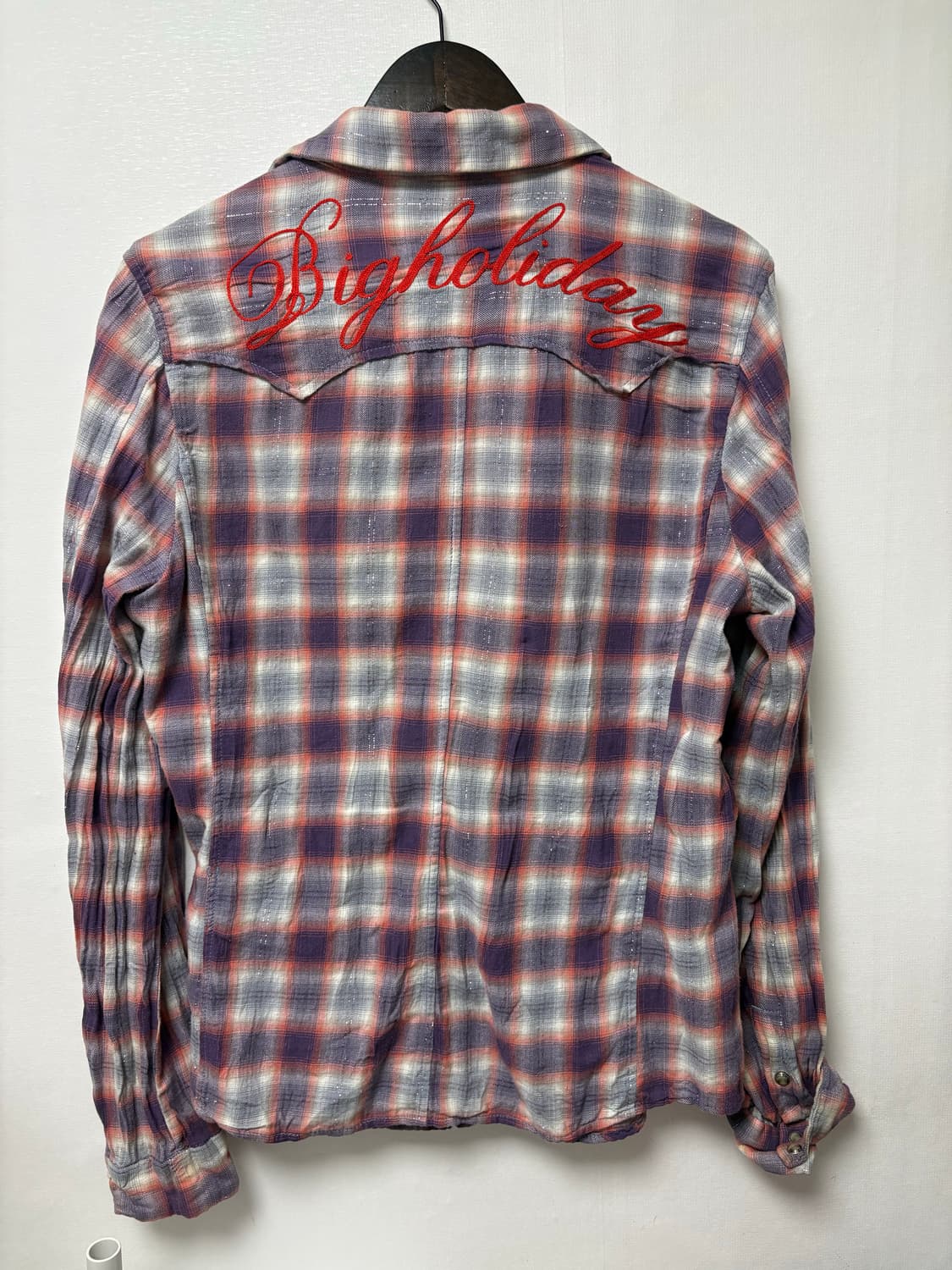 jpn vintage Grunge Check Shirt 상품이미지5