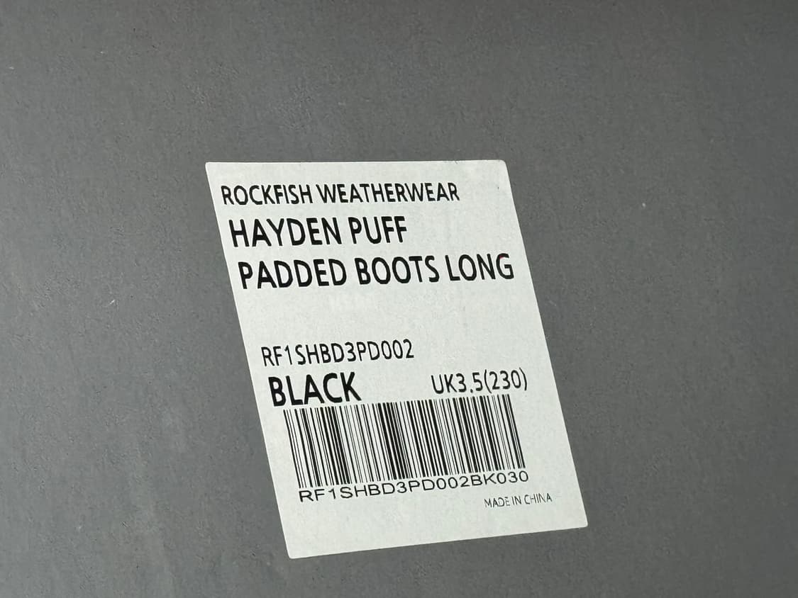 락피쉬 패딩부츠 블랙 230 HAYDEN PUFF PADDED BOOTS 상품이미지4