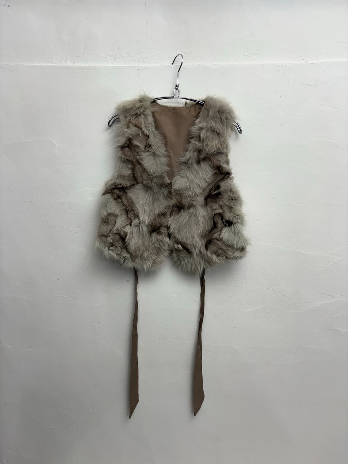 빈티지 퍼 조끼 자켓 상품이미지1