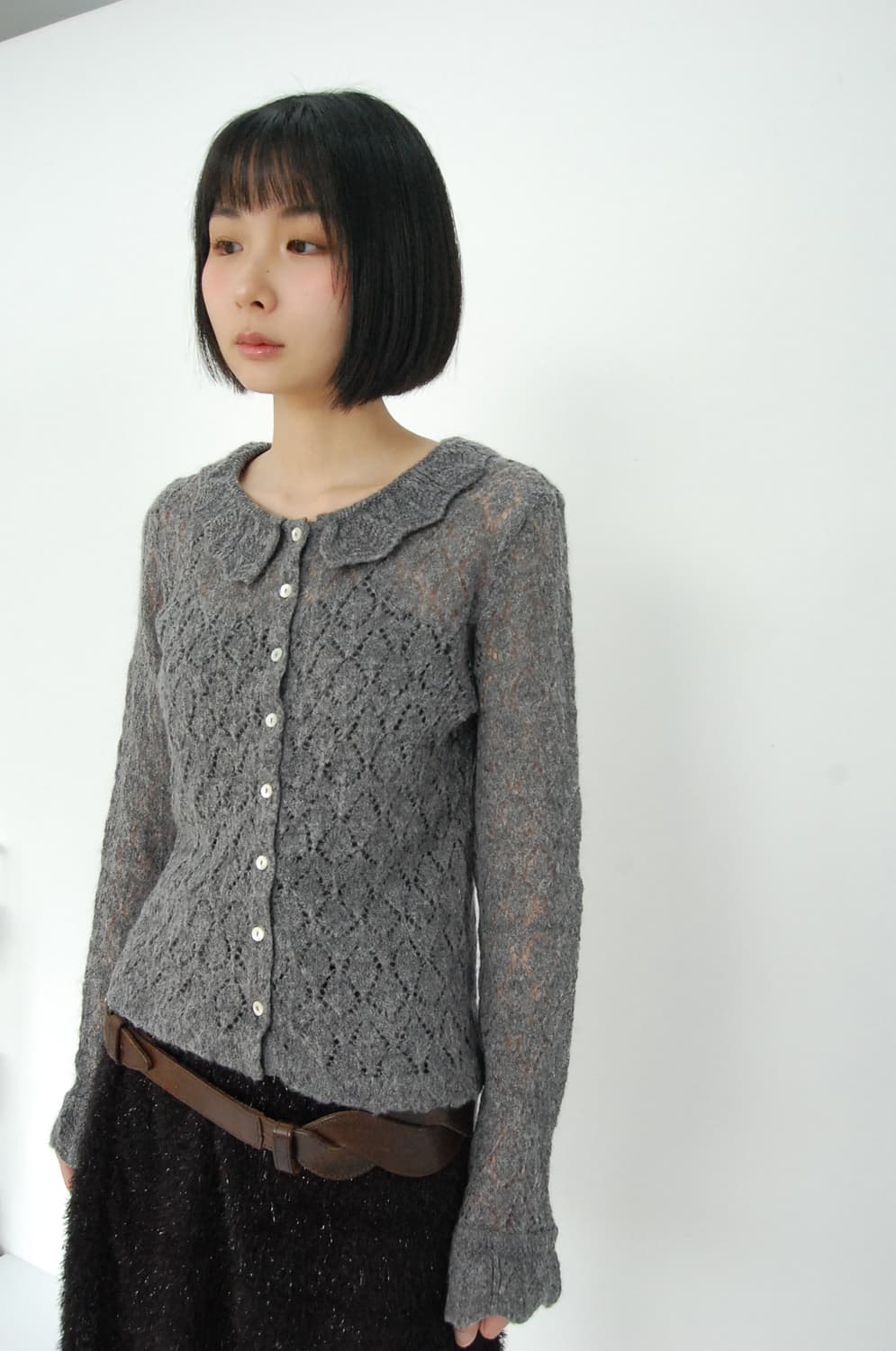 Agnes b crochet knit cardigan 상품이미지2