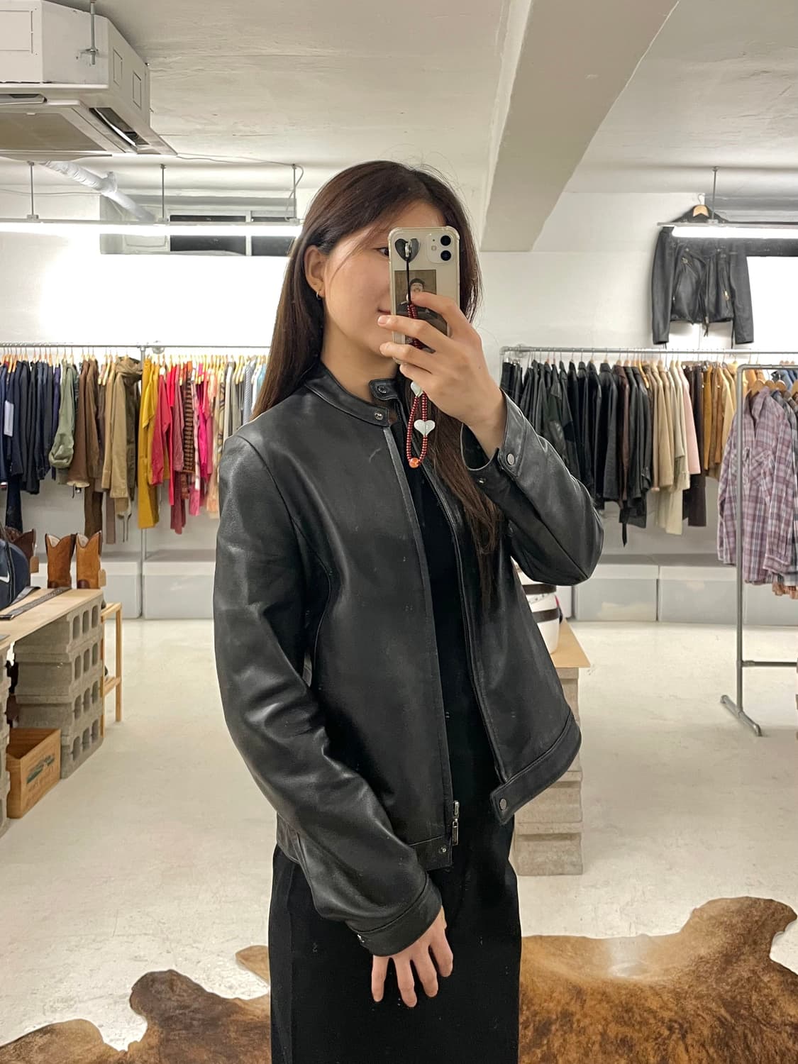 VTG leather rider jacket 빈티지 레더 라이더 자켓 상품이미지8