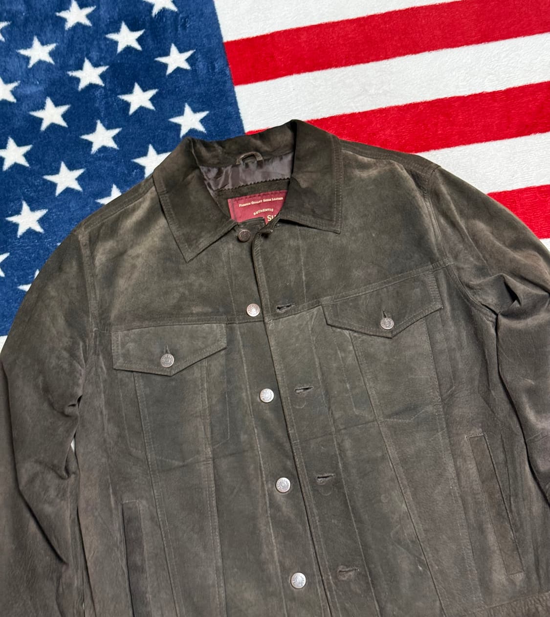 에디바우어 스웨이드 레더 자켓 Eddie Bauer [L]  상품이미지4