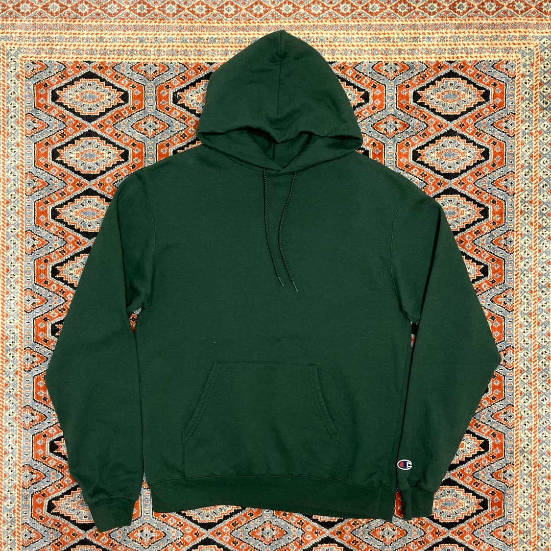 챔피온 딥그린 기모 후드티셔츠 남성M 상품이미지1
