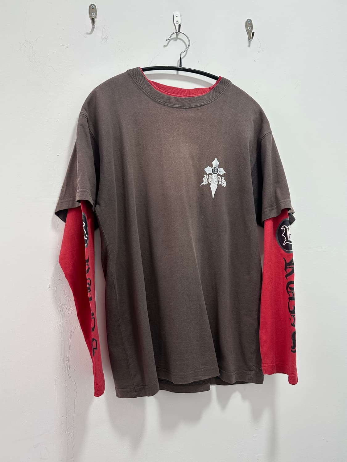 RUNS gothic cross fake layered sleeve  상품이미지2