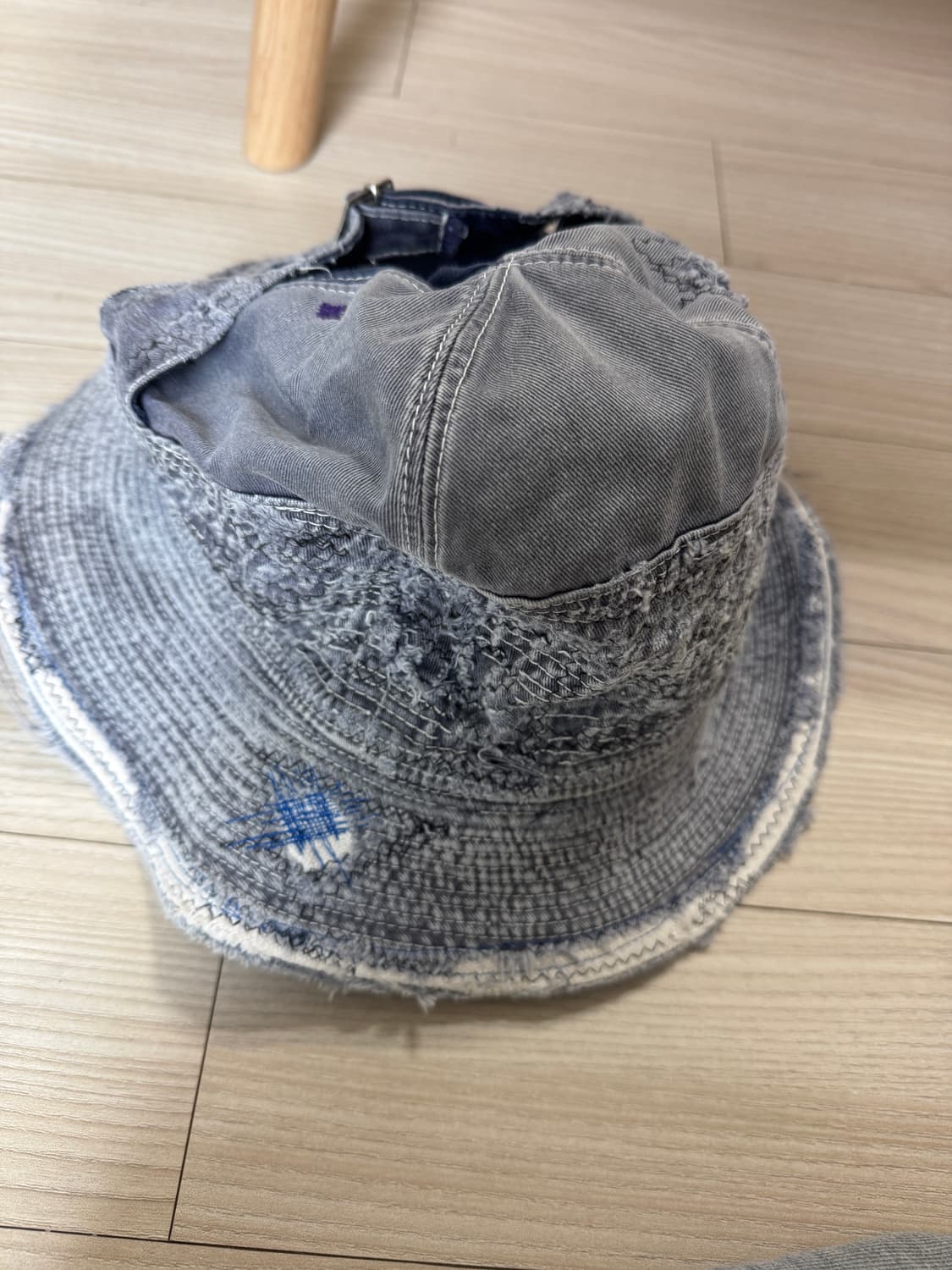 캐피탈 노인과 바다   데미지 버킷 navy 상품이미지4