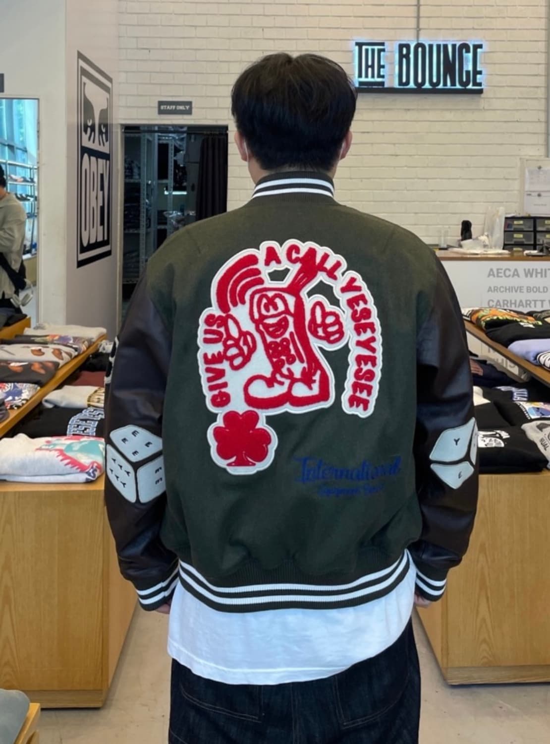 예스아이씨 바시티 미시착 새상품 L 상품이미지1