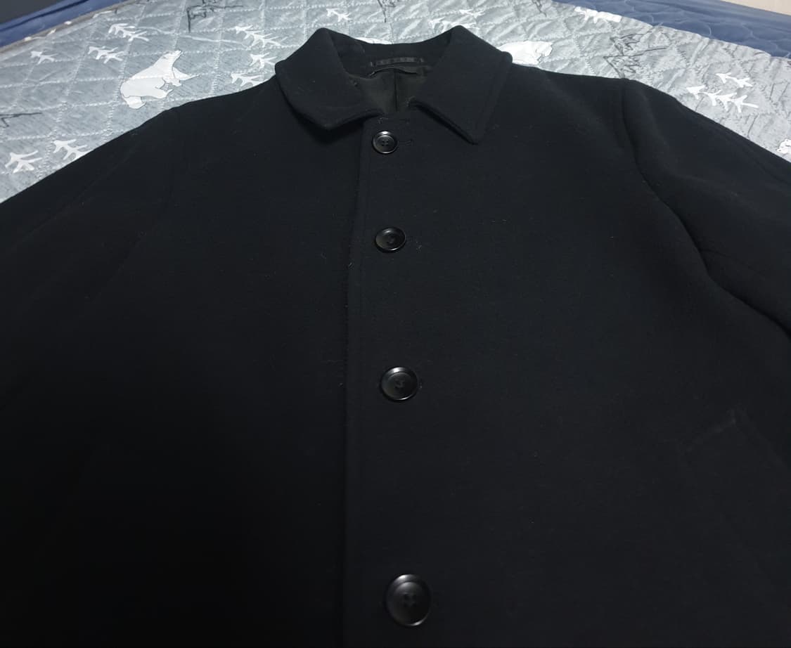 유니클로 울 혼방 발마칸 코트 블랙 (L) 상품이미지2