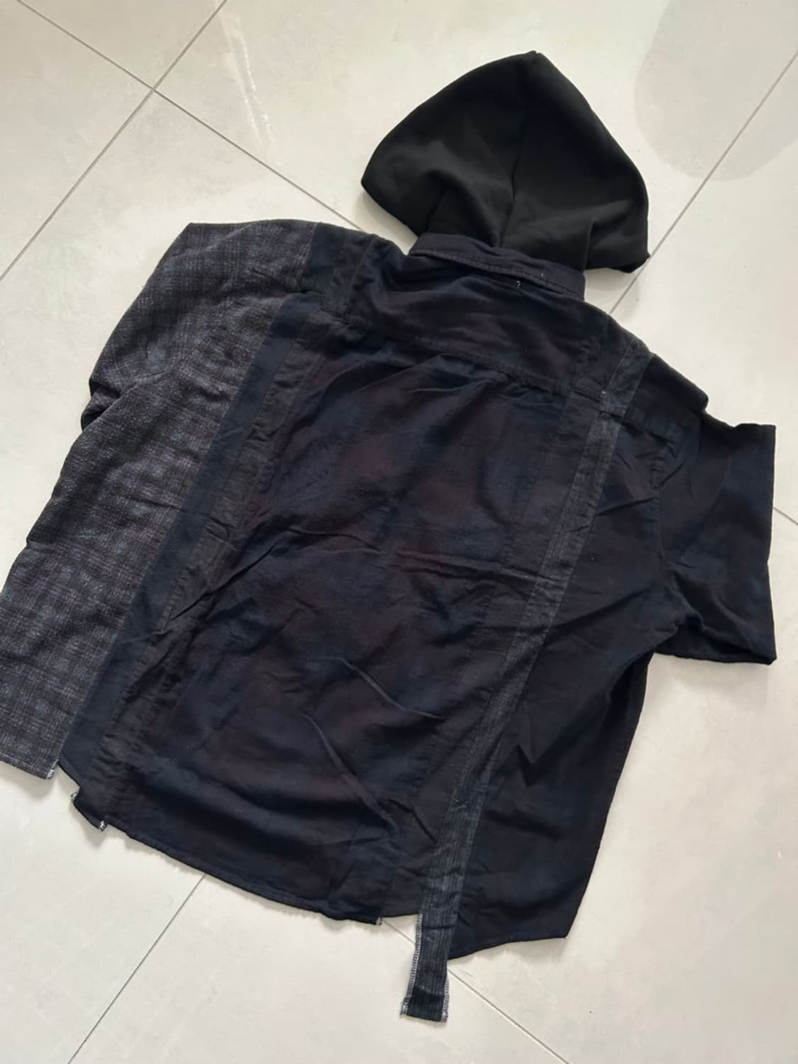 7CUTS WIDE SHIRT W/H 7컷 와이드 후드티 상품이미지4