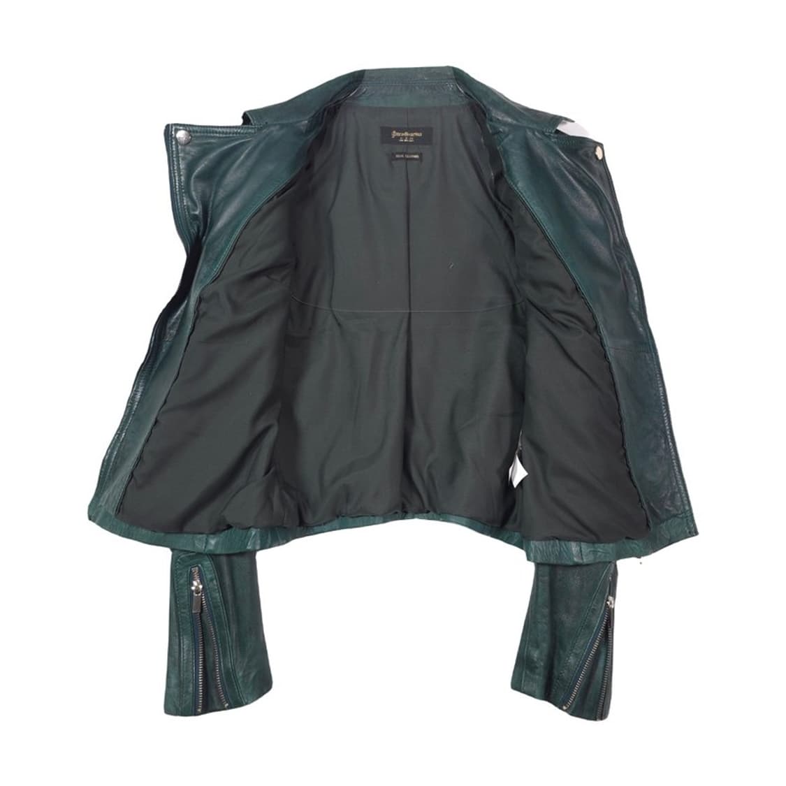 STRADIVARIUS 천연 양가죽 라이더 자켓 S 상품이미지6