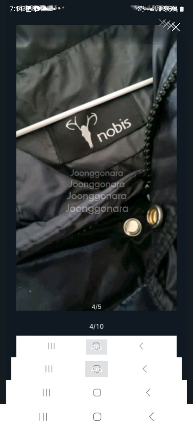 노비스 카토 패딩.  M/XL(새상품급) 상품이미지4