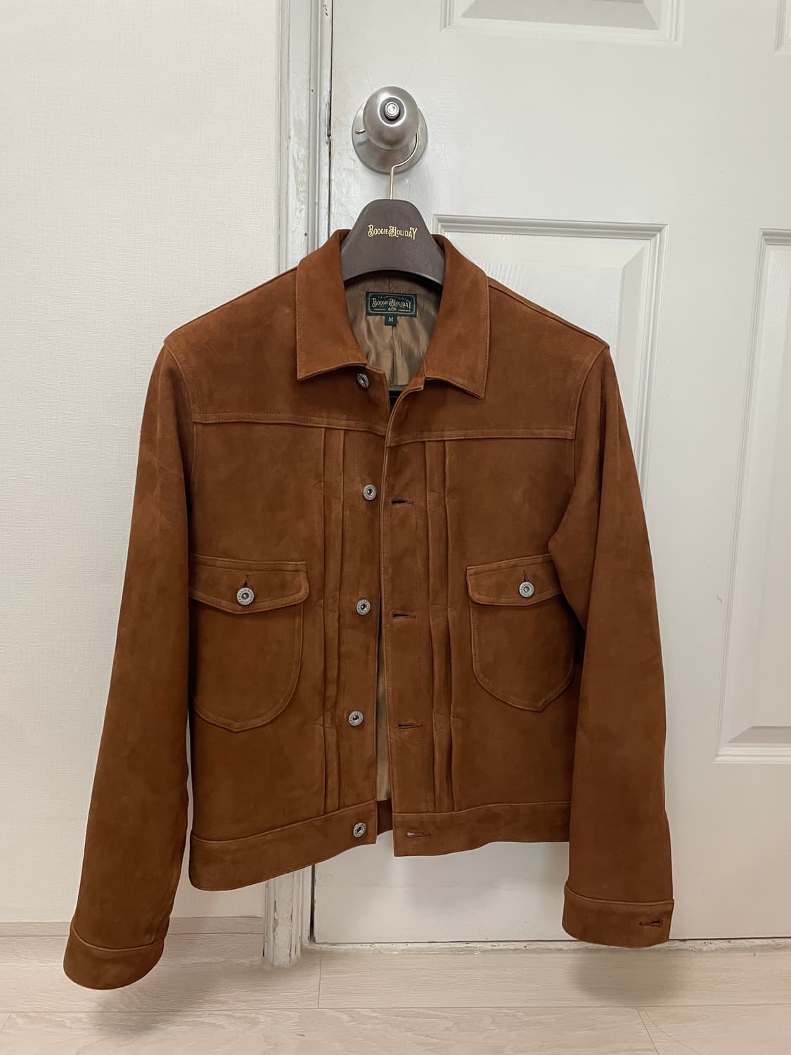 부기홀리데이 고트 스웨이드 자켓 스너프 M사이즈 상품이미지4