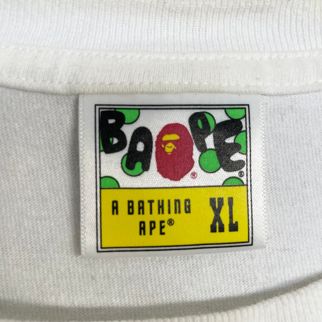 베이프 Bape 플로럴 카모 컬리지 반팔티 화이트 상품이미지4