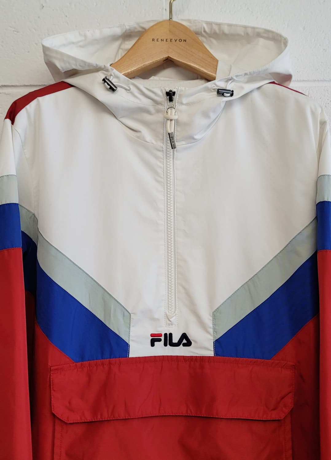 휠라(FILA.남여공용) 올드스쿨 후드 아노락자켓(바람막이) 판매 상품이미지4