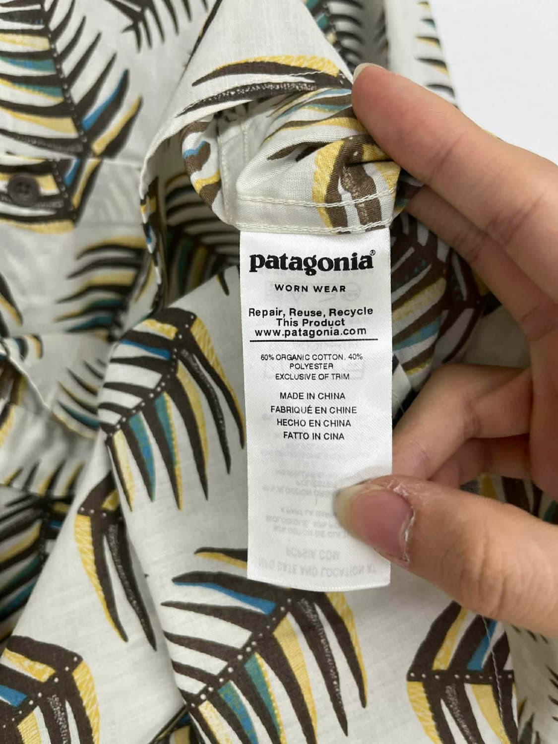 [L] 파타고니아 하와이안 오가닉 코튼 캠프 셔츠 반팔 상품이미지4