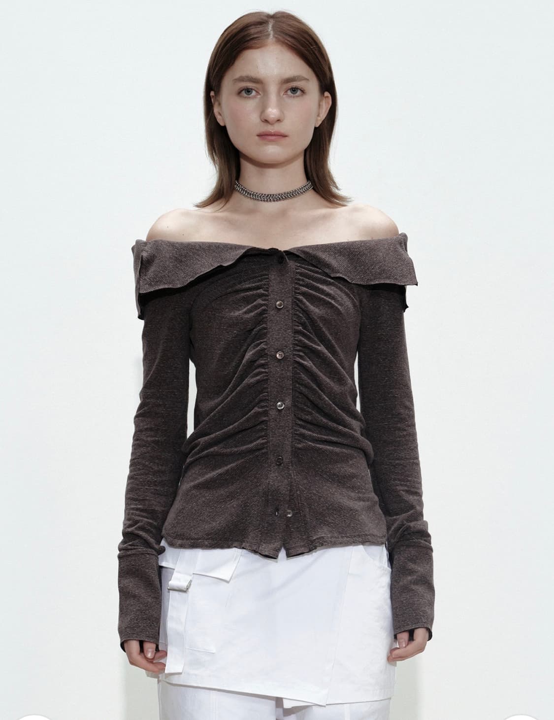 세릭 링클 오프숄더 탑 WRINKLE OFF SHOULDER TOP 상품이미지1