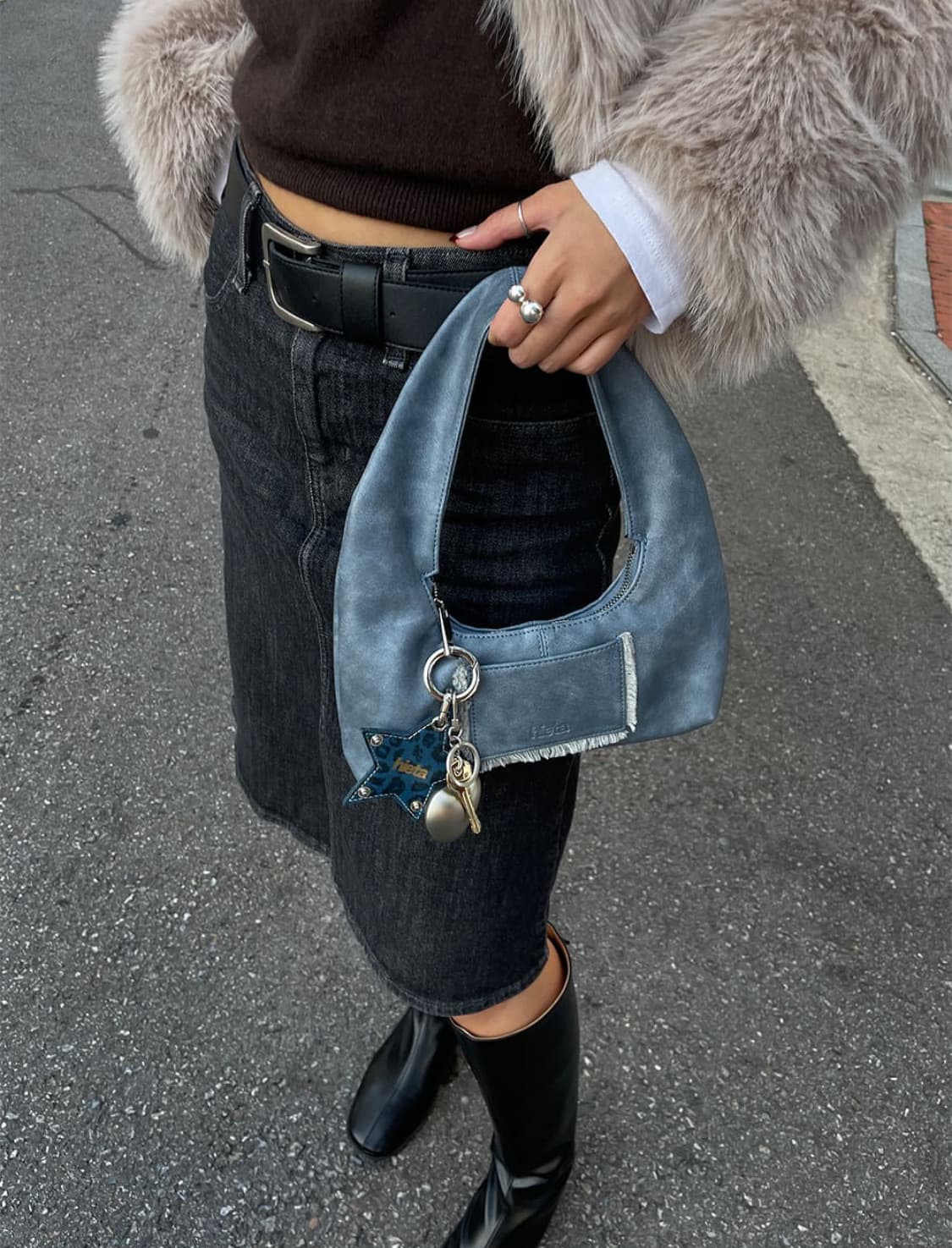 hieta 히에타 베이비 티나 미니백 블루 상품이미지1