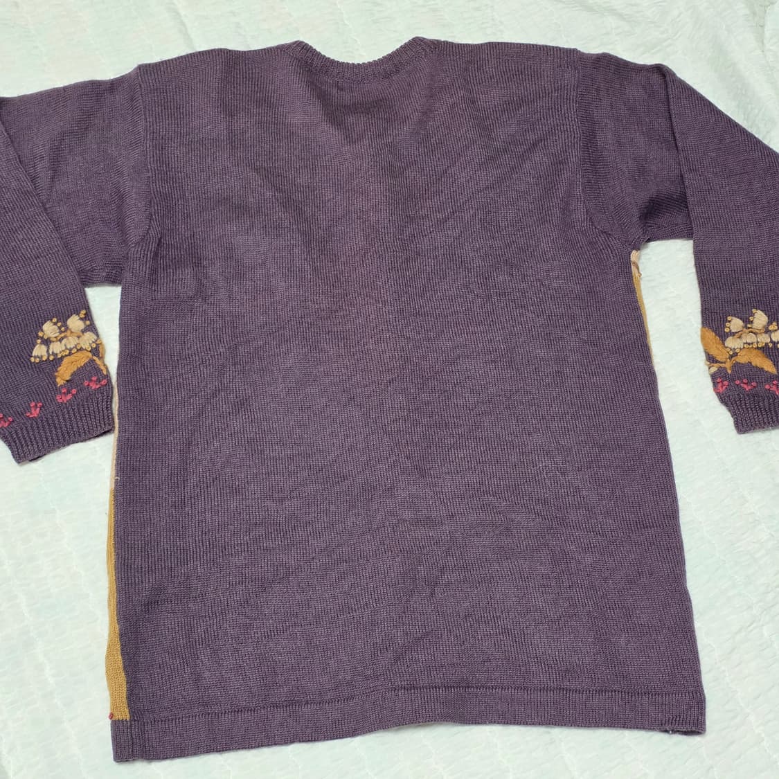 일본빈티지)퍼모리걸st 패치워크 보헤미안 플라워 레트로 니트 가디건 상품이미지4