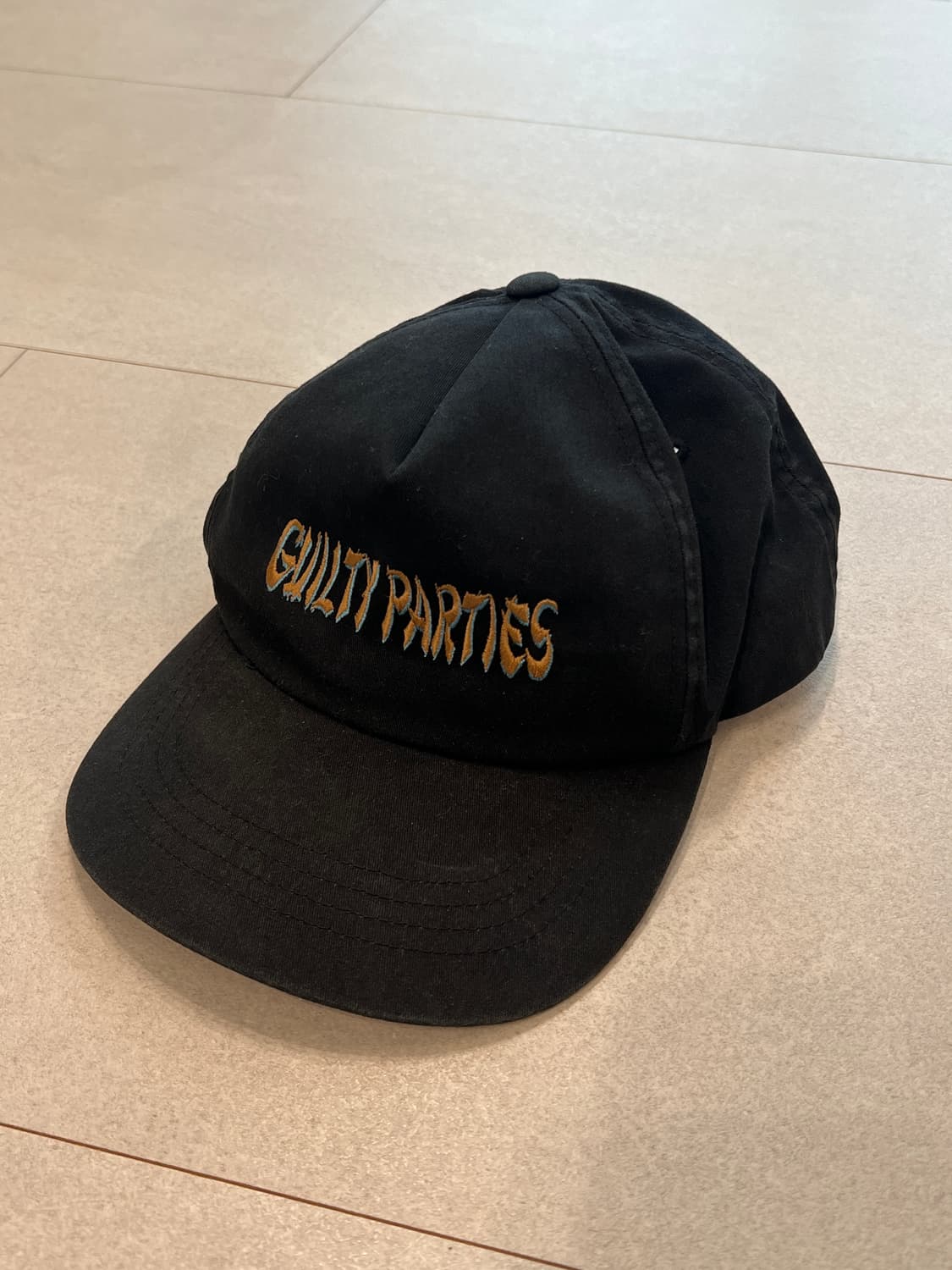 와코마리아 블랙 자수 로고 캡 F 상품이미지1