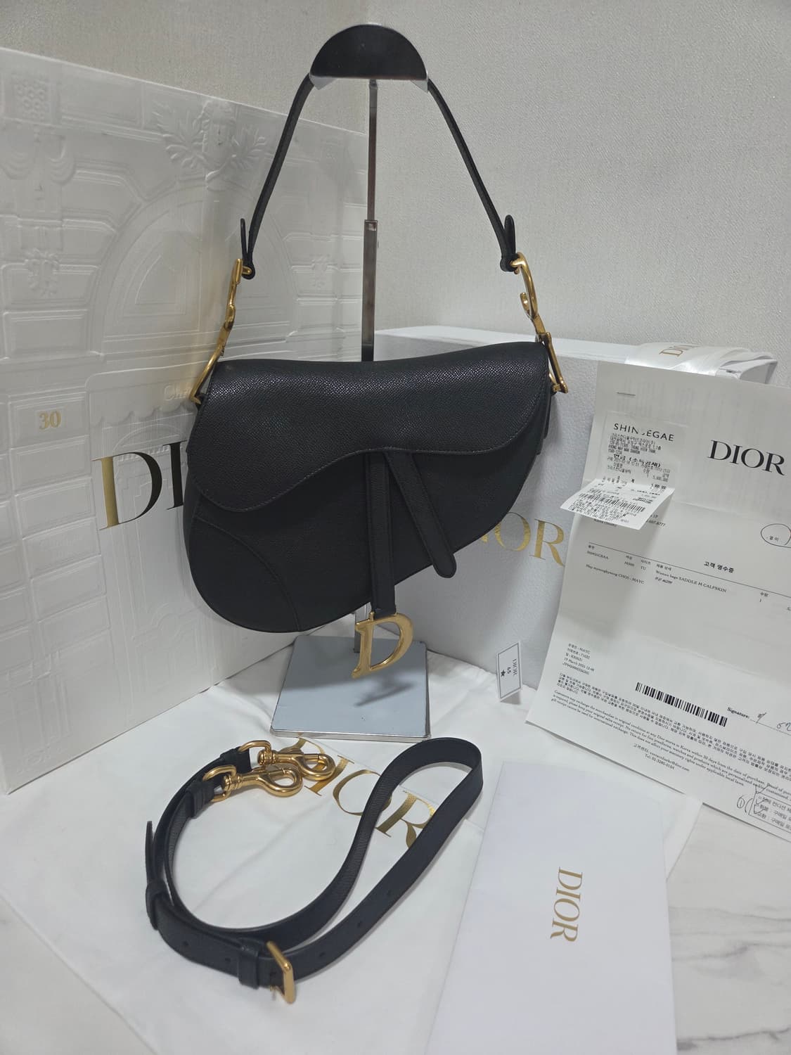 [새상품급] 디올 새들백 미디움  상품이미지1